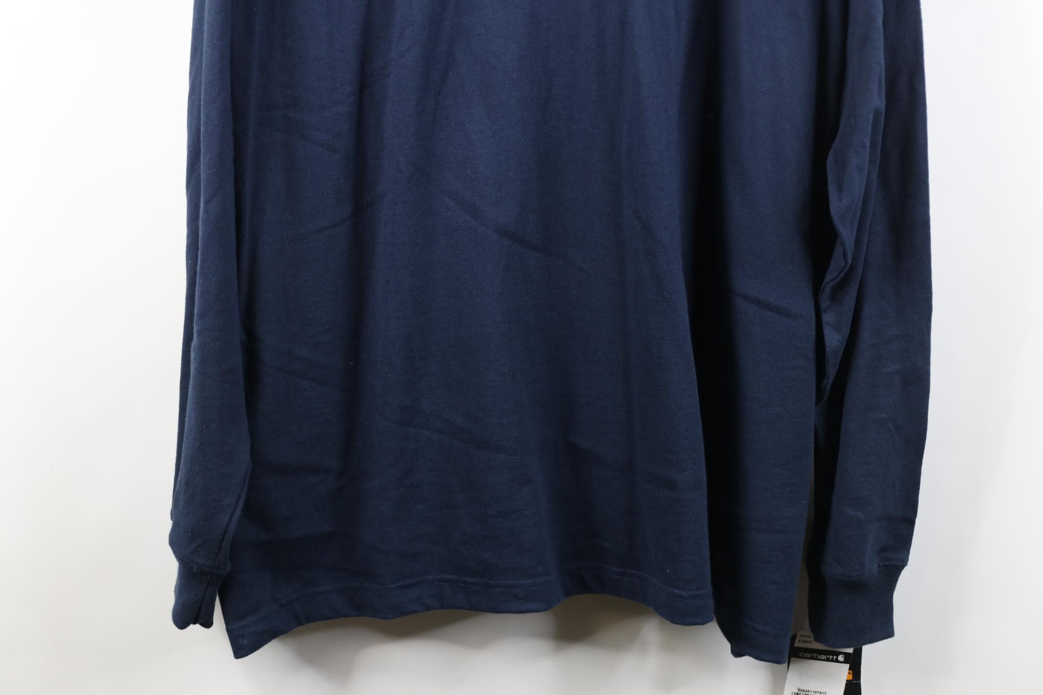 Carhartt Deadstock Vintage Y2K Carhartt Long Sleeve Pocket T-Shirt Size US XXL / EU 58 / 5 - 3 Thumbnail