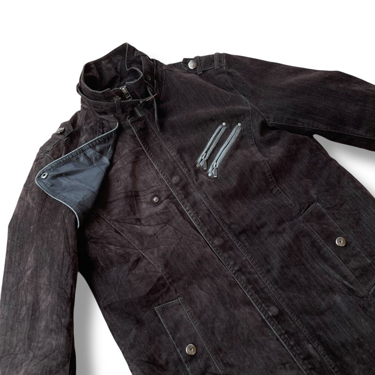 If Six Was Nine 🇯🇵 ROUSHATTE BUTTON UP FULL ZIP CORDUROY PUNK GOTHIC JACKET Size US L / EU 52-54 / 3 - 11 Thumbnail