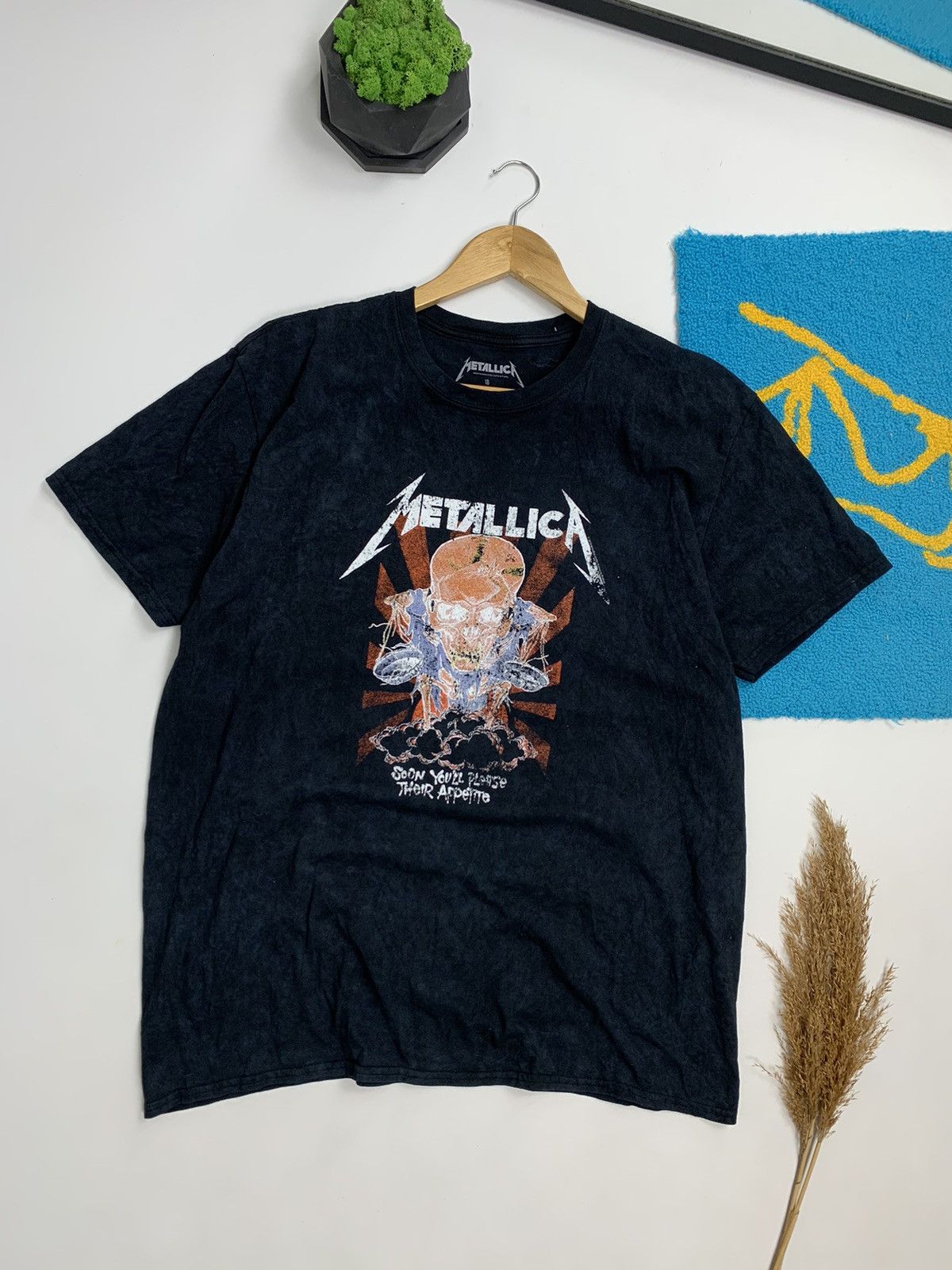 Band Tees × Metallica × Vintage Vintage Metallica Soon You’ll Please Their Appetite Tie-Dye Size US L / EU 52-54 / 3 - 1 Thumbnail