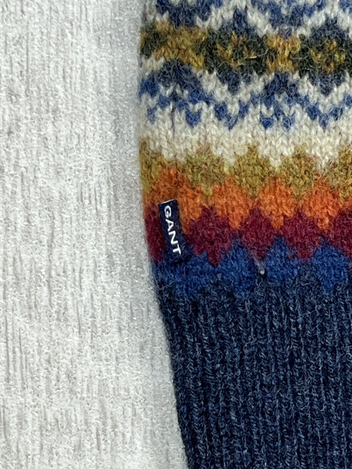 Gant Gant Wool Native Pattern Gilet (Y0340) Size XL / US 12-14 / IT 48-50 - 8 Thumbnail