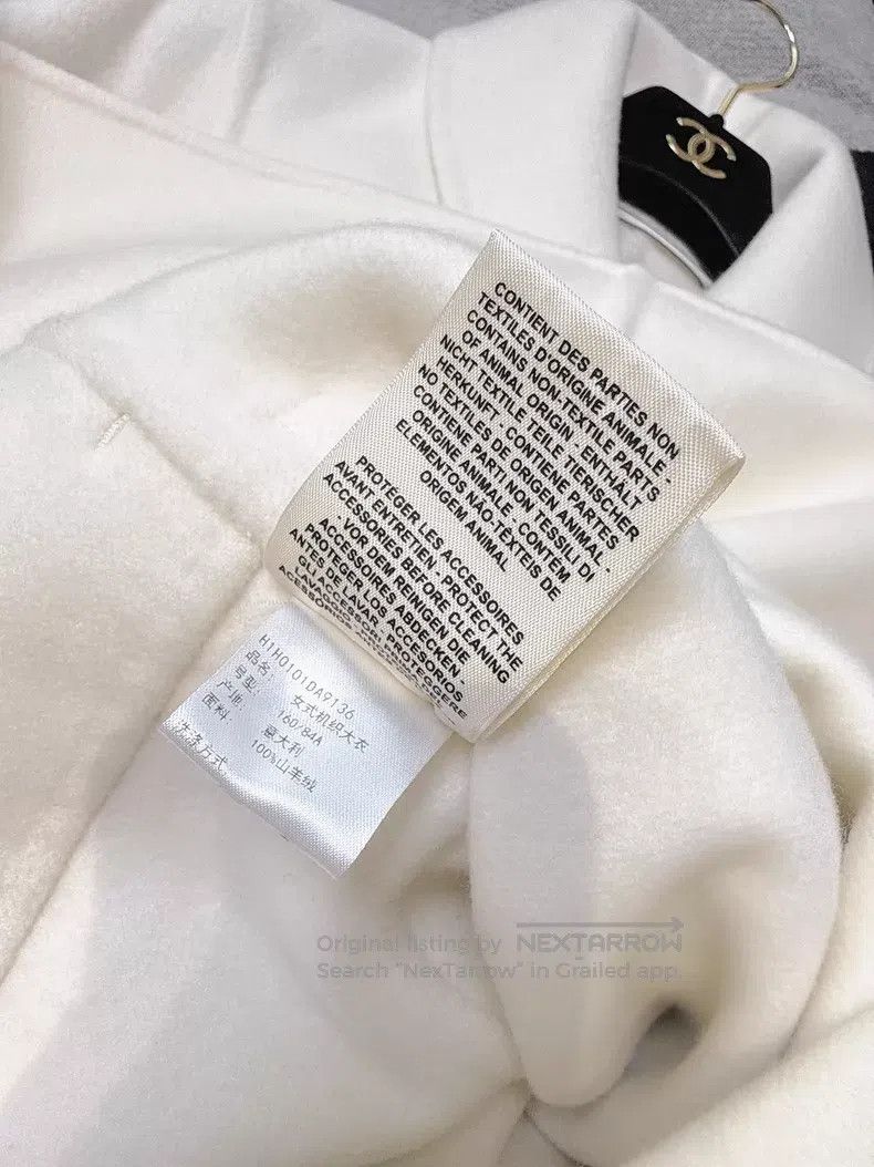 Hermes Hermes Cream White Cashmere Silver Buckle Double Breasted Size XS / US 0-2 / IT 36-38 - 7 Thumbnail
