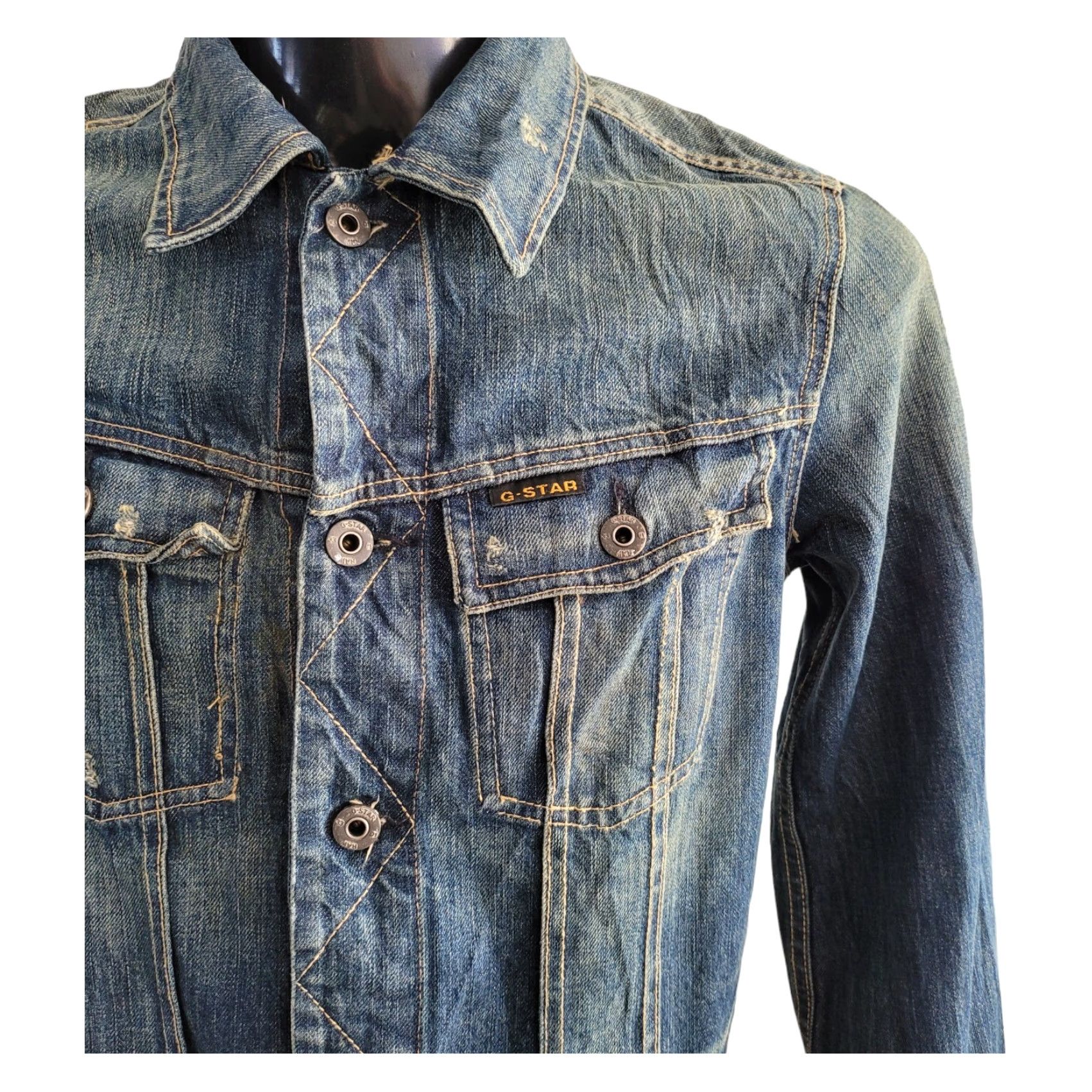 G-Star G-Star 8301 Cotton Denim Jacket M Women Blue Stars Denim Jacket M Size M / US 6-8 / IT 42-44 - 2 Thumbnail