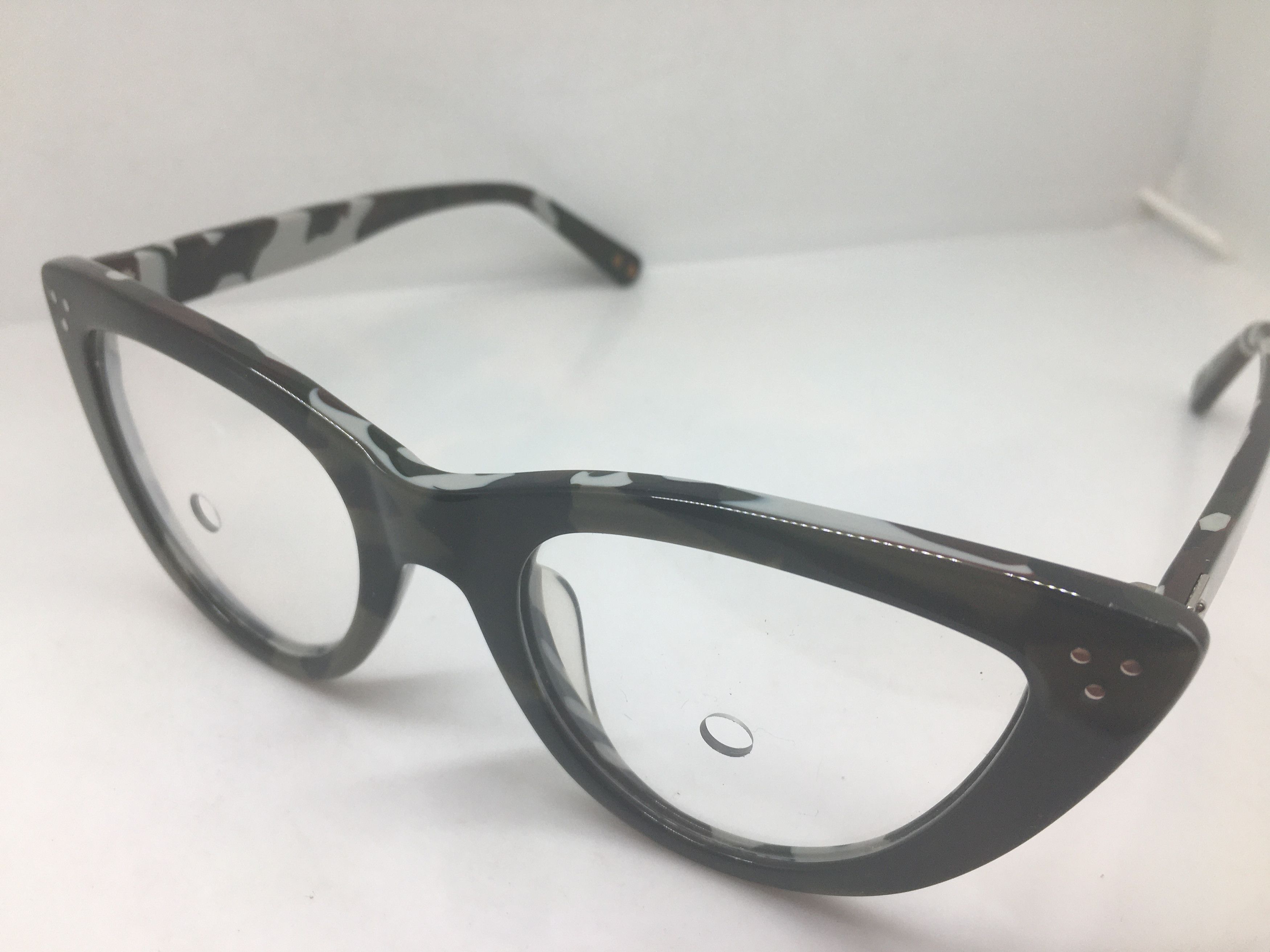 Other Blauer Gray Army Cateye Eyeglasses Frame Size ONE SIZE - 4 Thumbnail