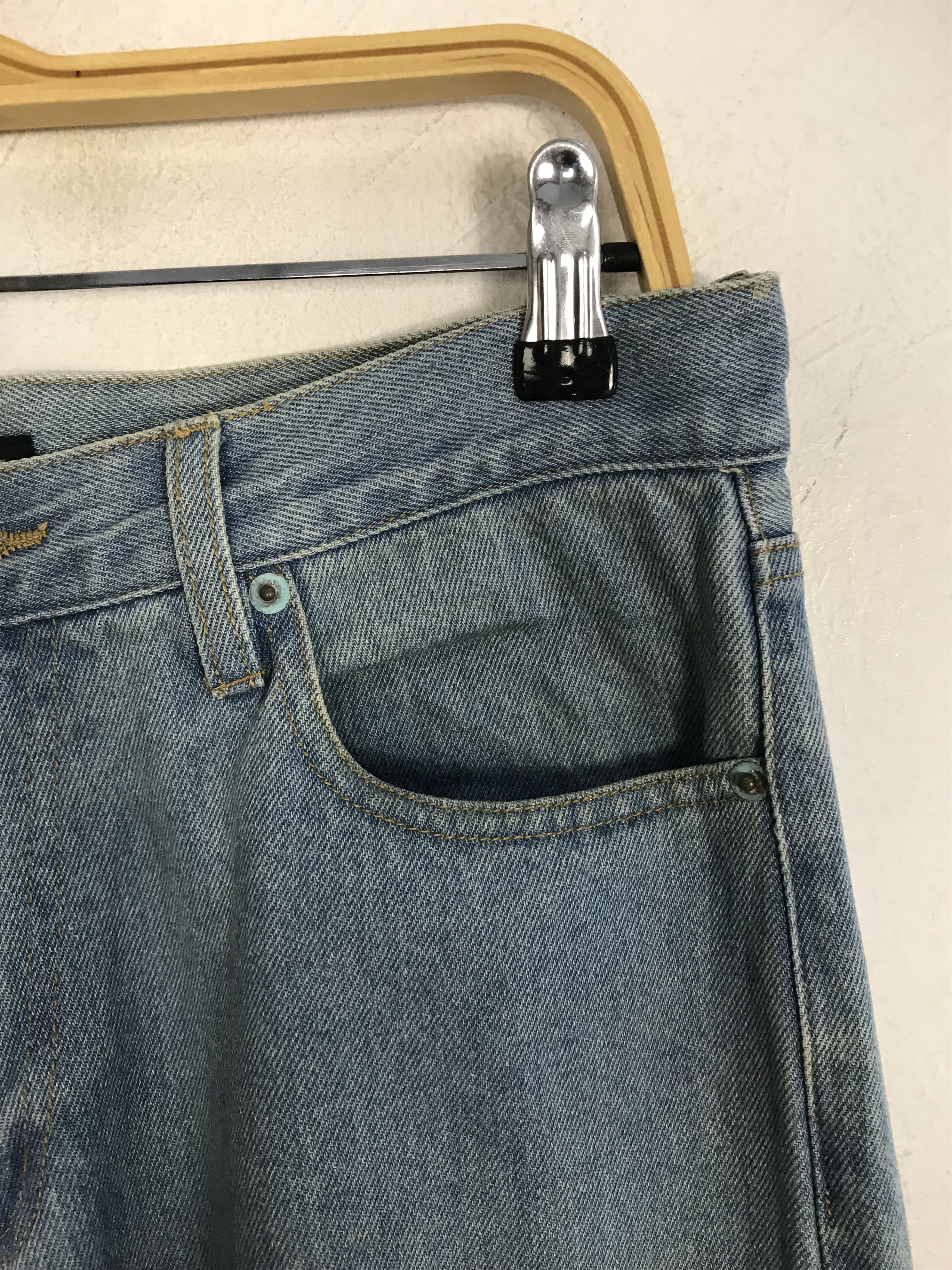 Japanese Brand × Vintage Vintage Power To The People Design Distressed Denim Jeans Size US 31 - 7 Thumbnail