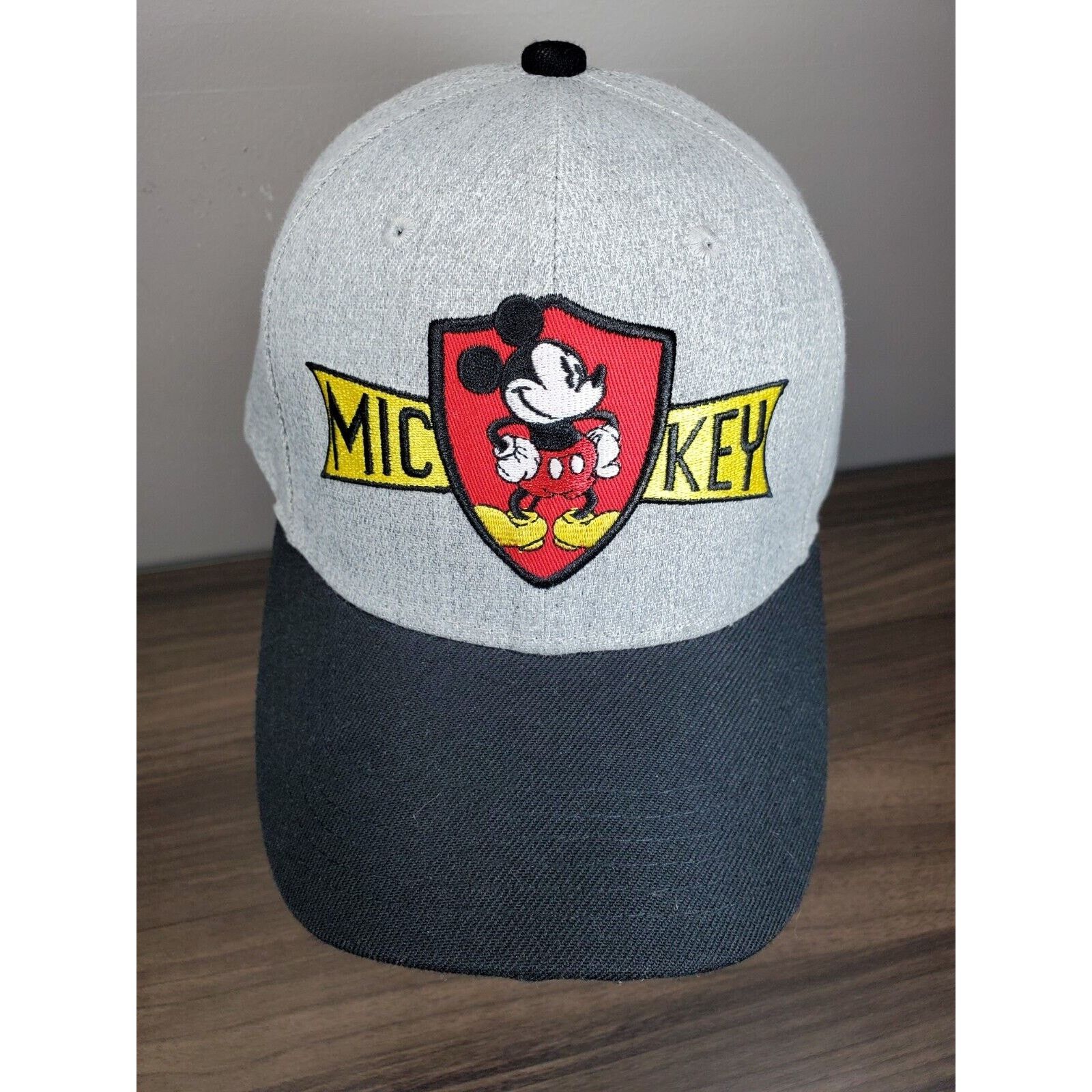 Disney Disney Mickey Mouse Hat 2018 Gray Snapback Cap Adjustable Size ONE SIZE - 3 Thumbnail