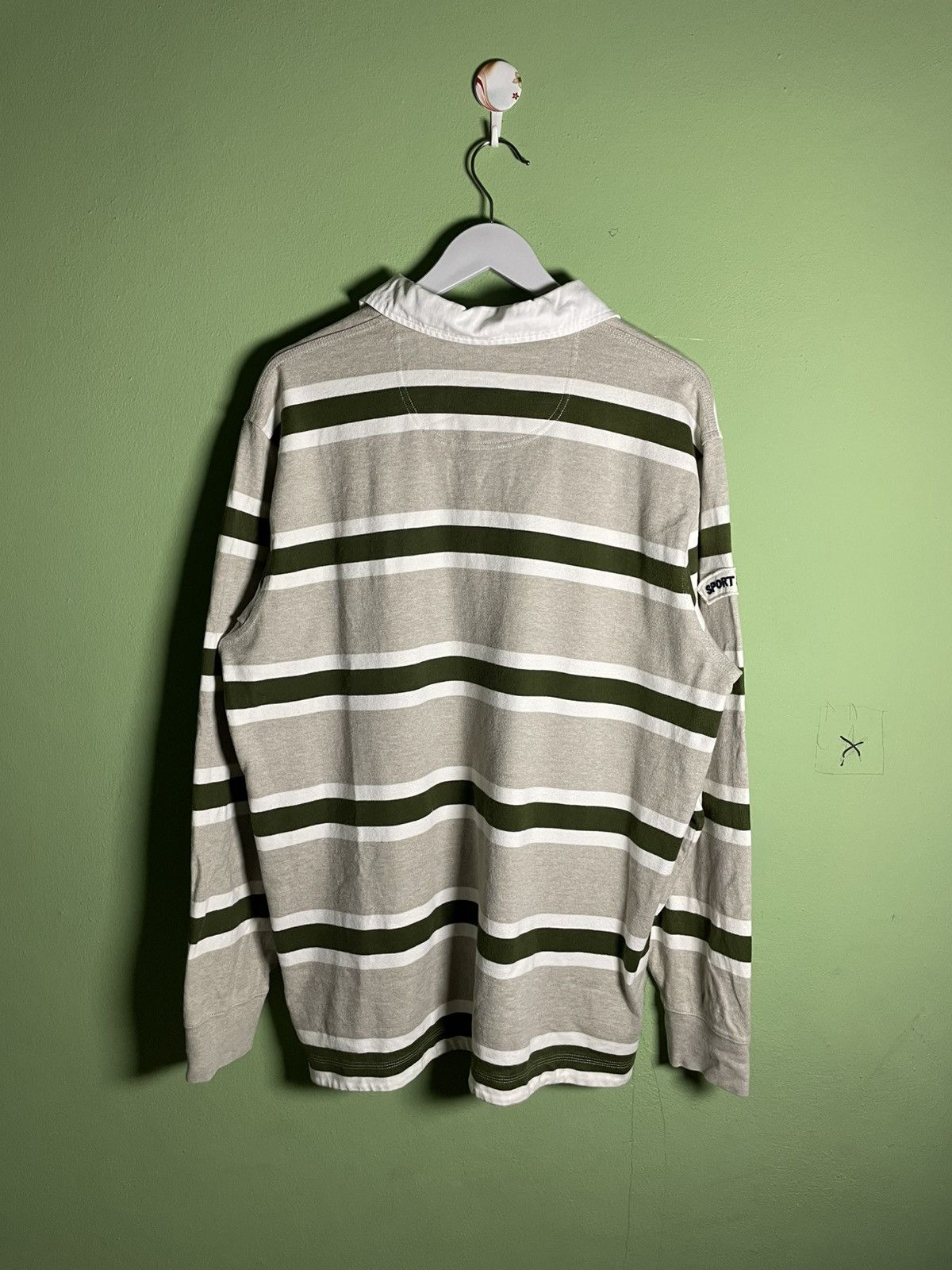 Eddie Bauer × Edition Japan × Vintage Vintage Eddie Bauer Stripe Polo Rugby Shirt Size US XL / EU 56 / 4 - 7 Thumbnail