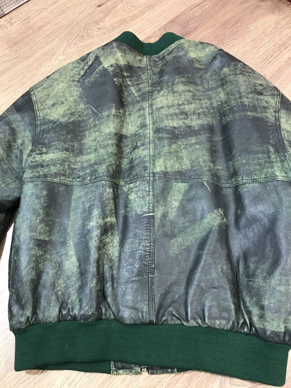 Japanese Brand × Vintage Vintage Distressed Leather Jacket Size M Size US M / EU 48-50 / 2 - 11 Thumbnail