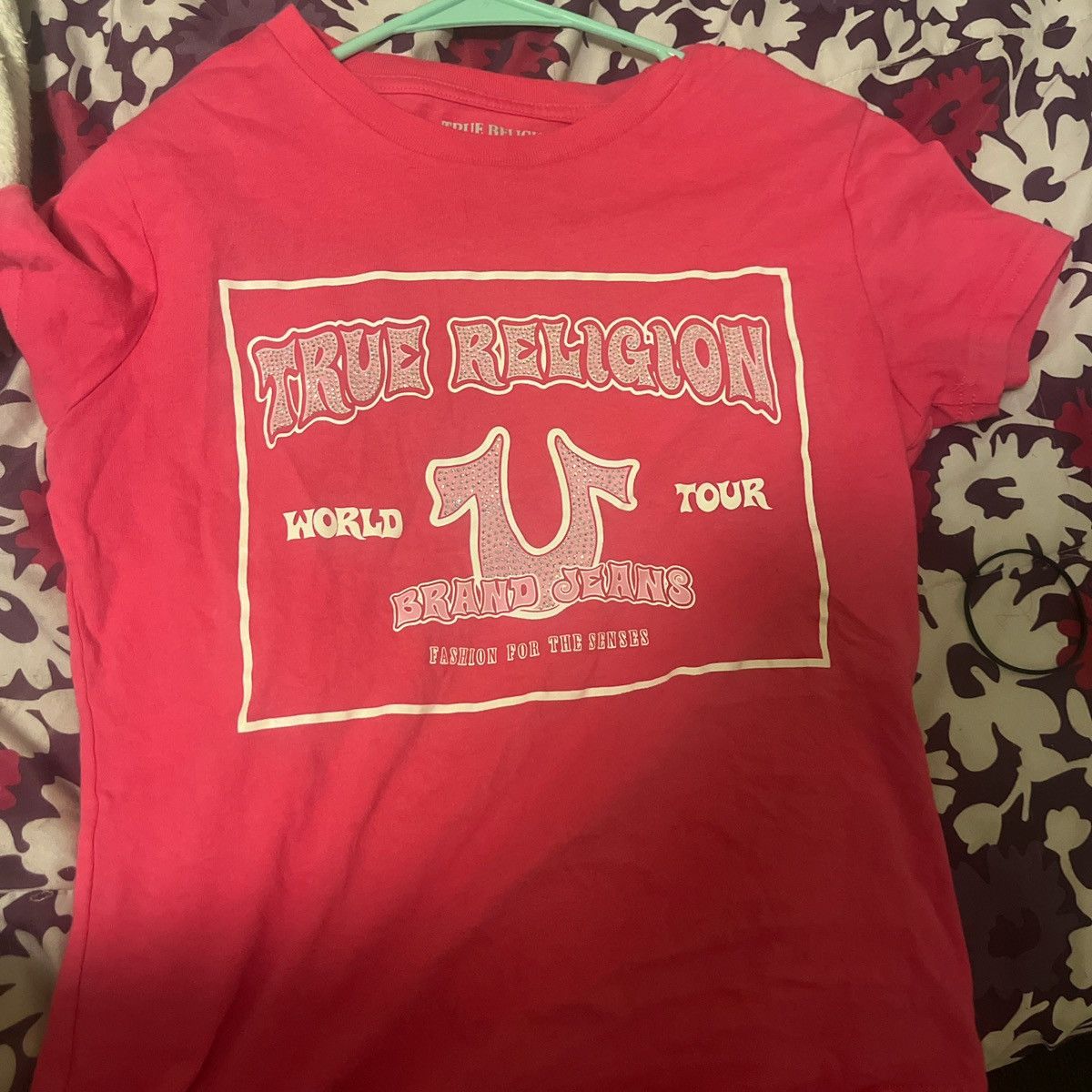 True Religion Pink True religion t shirt with crystals Size S / US 4 / IT 40 - 1 Preview