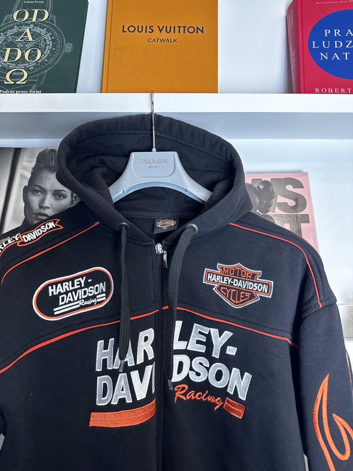 Harley Davidson Harley Davidson Vintage Moto Zip Hoodie Hype USA rare street Size US XL / EU 56 / 4 - 4 Thumbnail