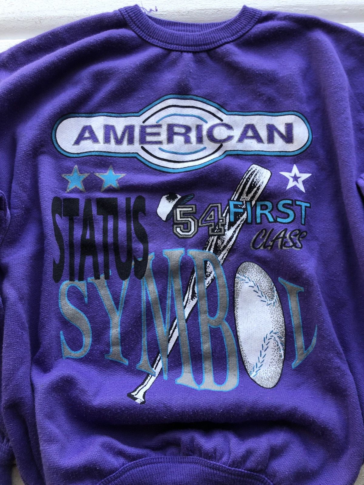 Vintage Very Rare Sweater American Baseball Symbol Status Size US M / EU 48-50 / 2 - 3 Thumbnail
