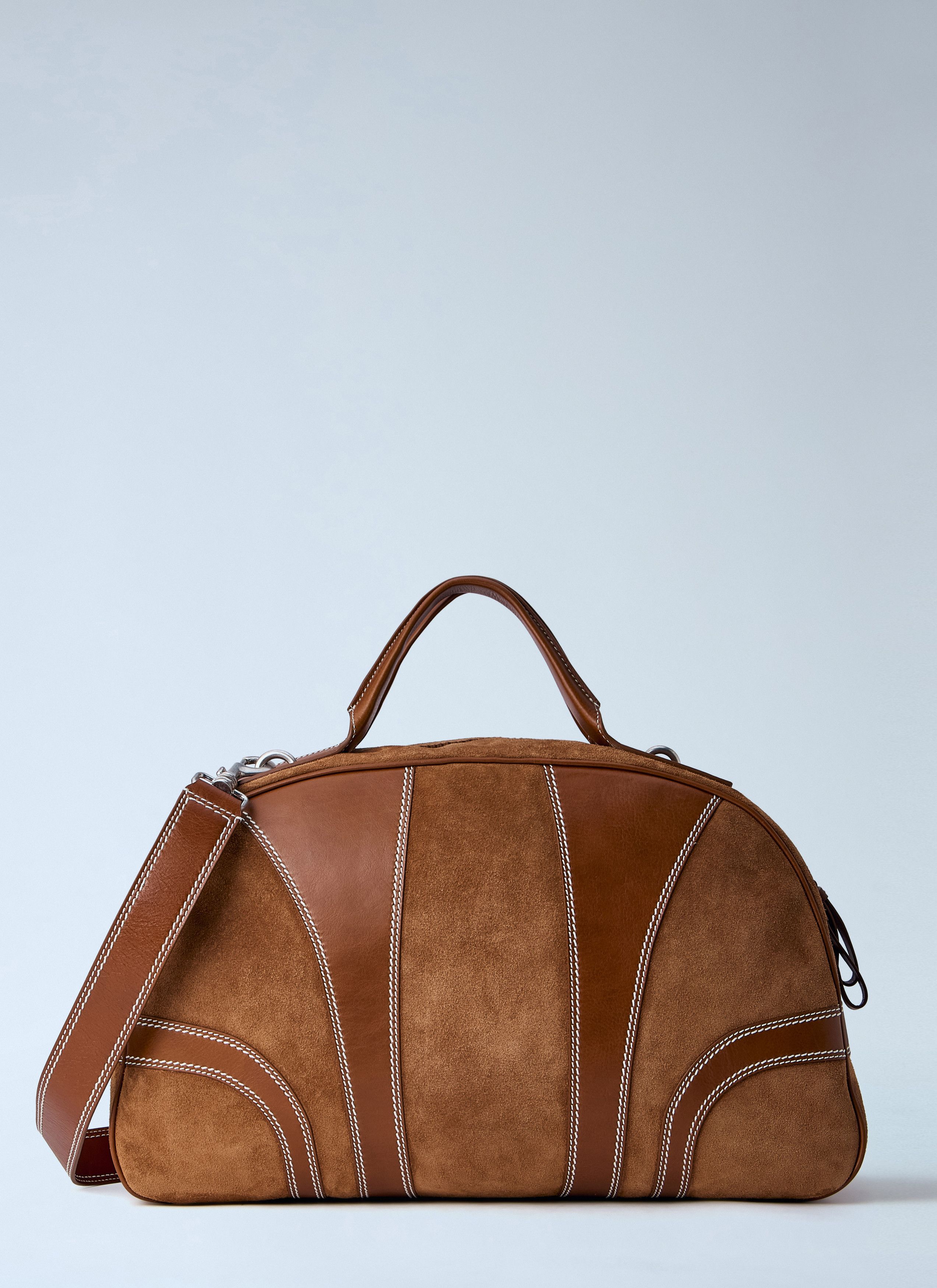Dries Van Noten Leather-Trimmed Suede Duffel Bag Size ONE SIZE - 1 Thumbnail