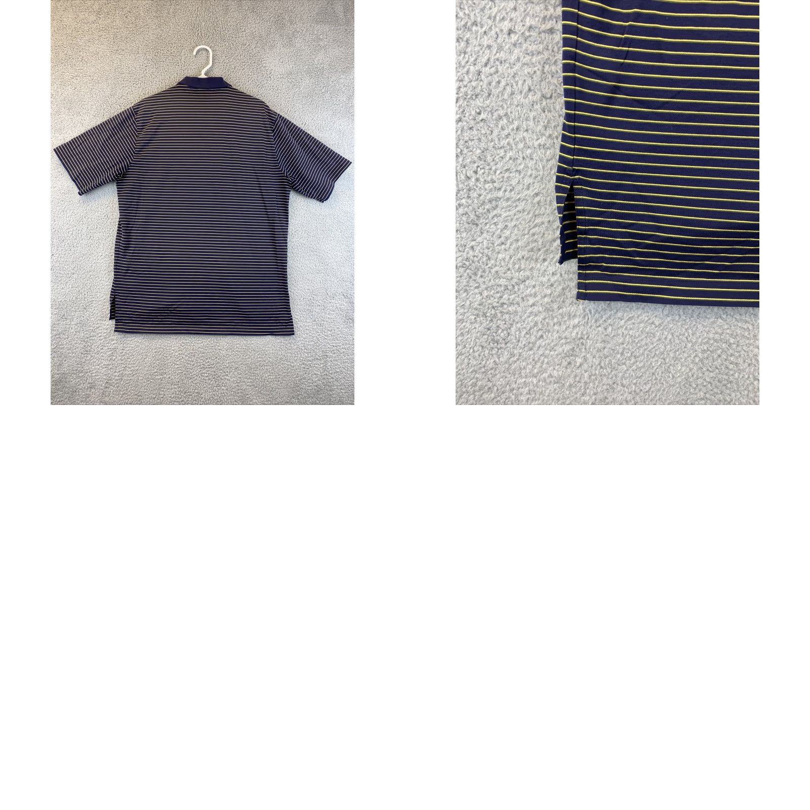 Polo Ralph Lauren Ralph Lauren Polo Golf Polo Shirt Mens Large Striped Navy Yellow Short Sleeve Collared Cotton Casual Activewear Golf Rugby Outdoor Size US L / EU 52-54 / 3 - 8 Thumbnail
