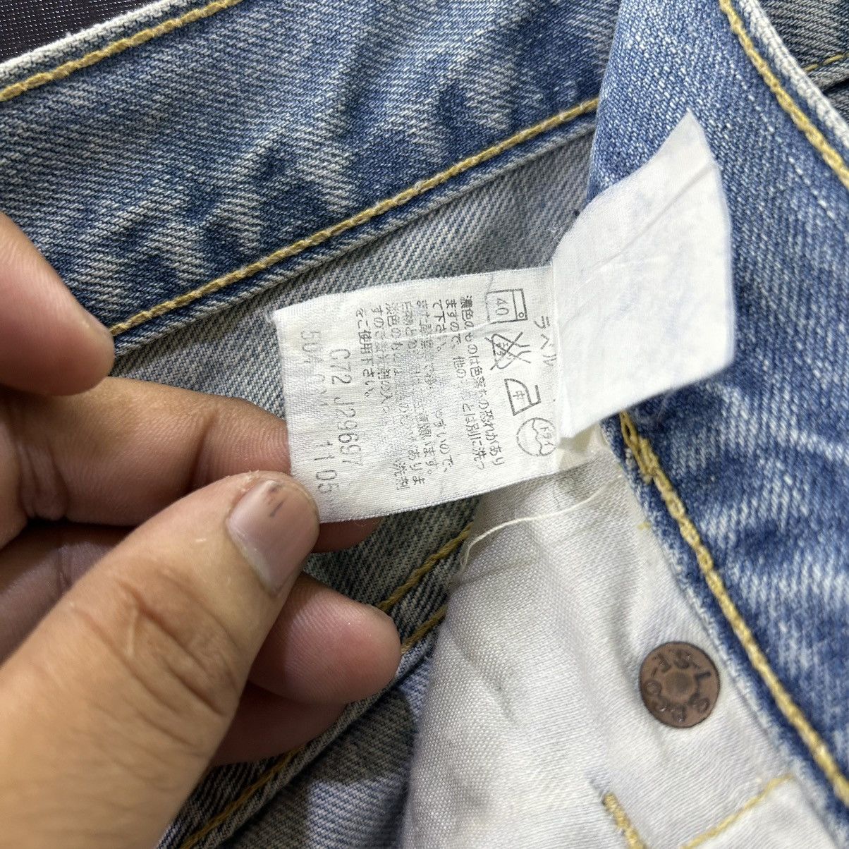 Levi's Vintage Levi’s 504 Y2k Distressed Denim Size US 30 / EU 46 - 20 Thumbnail