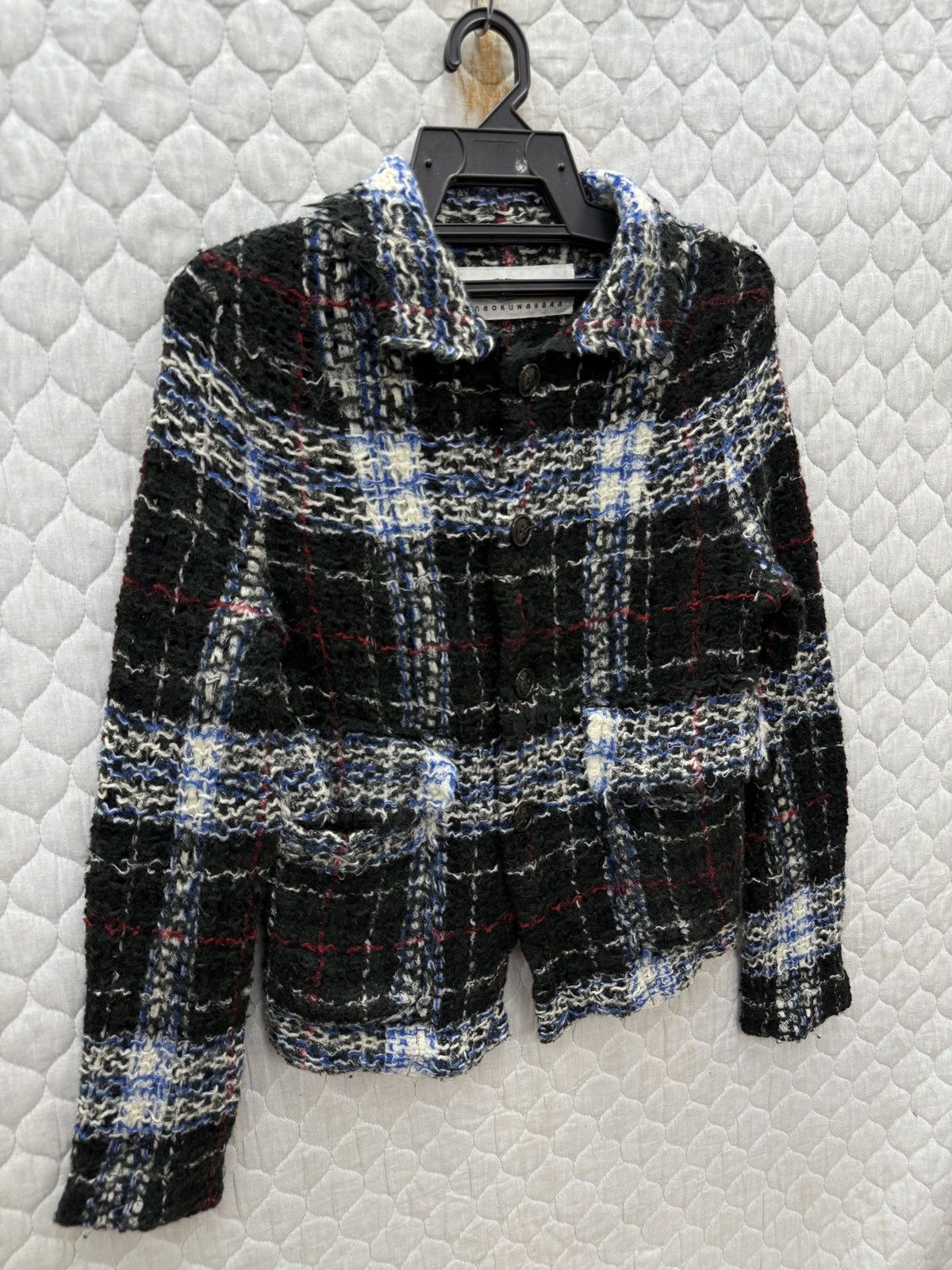 Issey Miyake 🔥🔥🔥ARCHIVE ISSEY MIYAKE SUNAO KUWAHARA TWEED KNIT JACKET Size S / US 4 / IT 40 - 3 Thumbnail