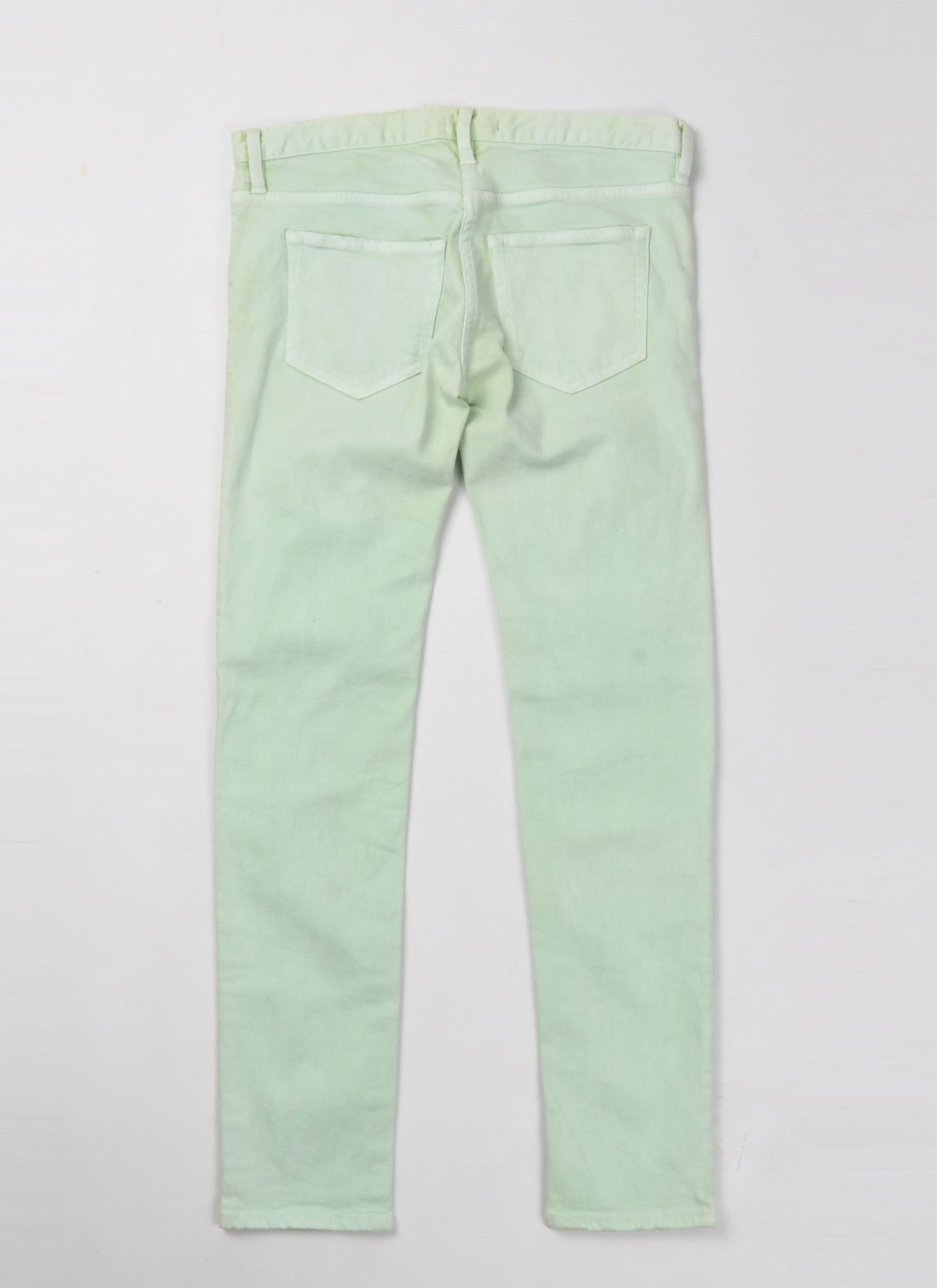 Balmain Balmain Garment Dyed Green Skinny Denim Jeans Size 32" / US 10 / IT 46 - 7 Thumbnail