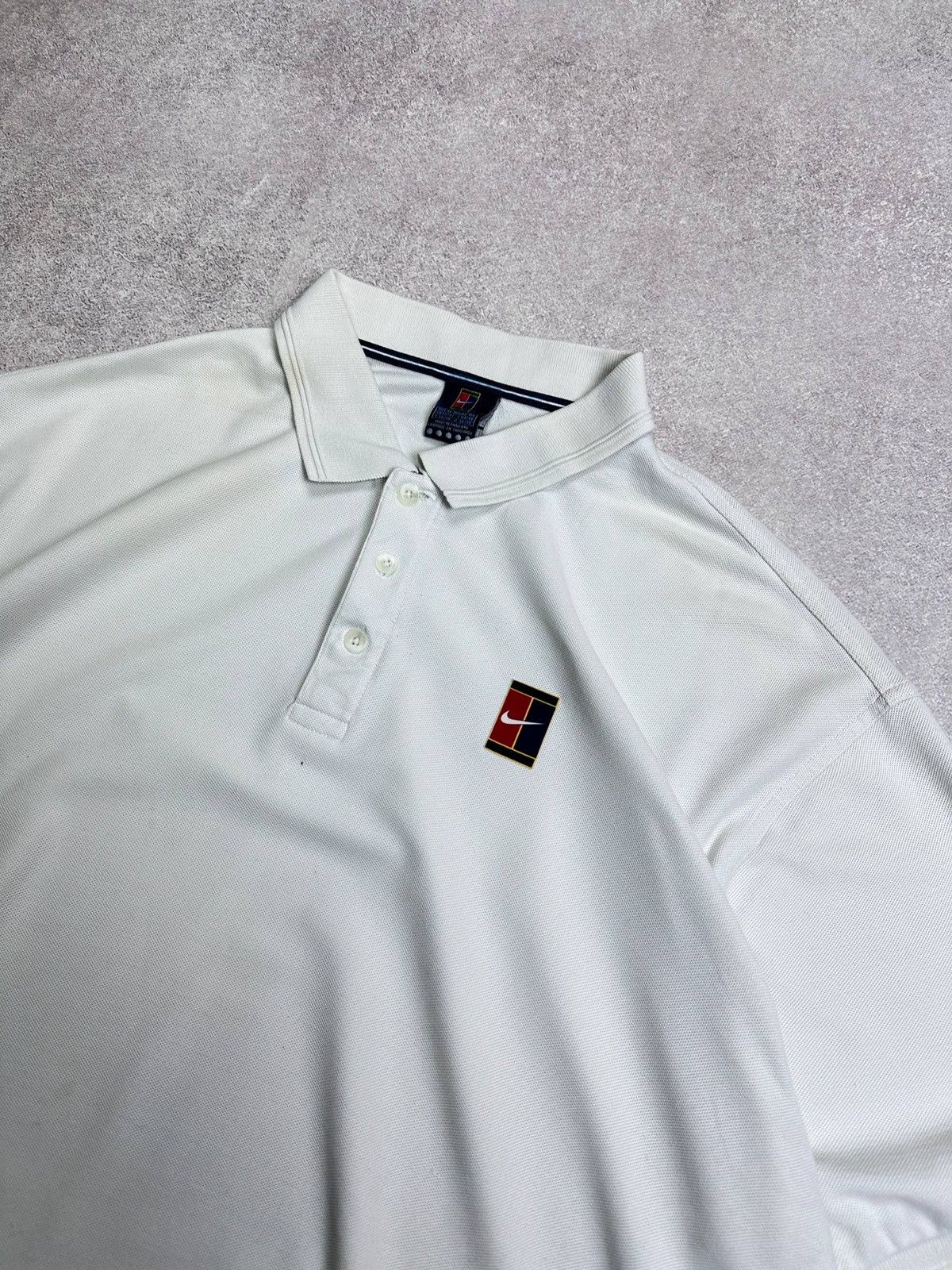 Nike Vintage Nike Challenge Court Andre Agassi Polo Tennis Shirt Size US XL / EU 56 / 4 - 3 Thumbnail