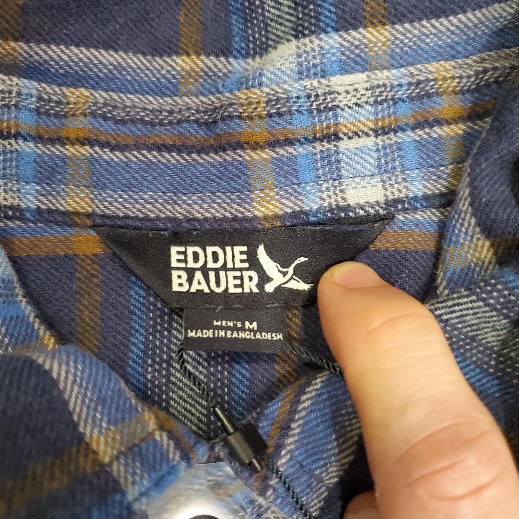 Eddie Bauer Eddie Bauer Shirt Mens Medium Blue Plaid Flannel Button Front Long Sleeve Casual Size US M / EU 48-50 / 2 - 6 Thumbnail