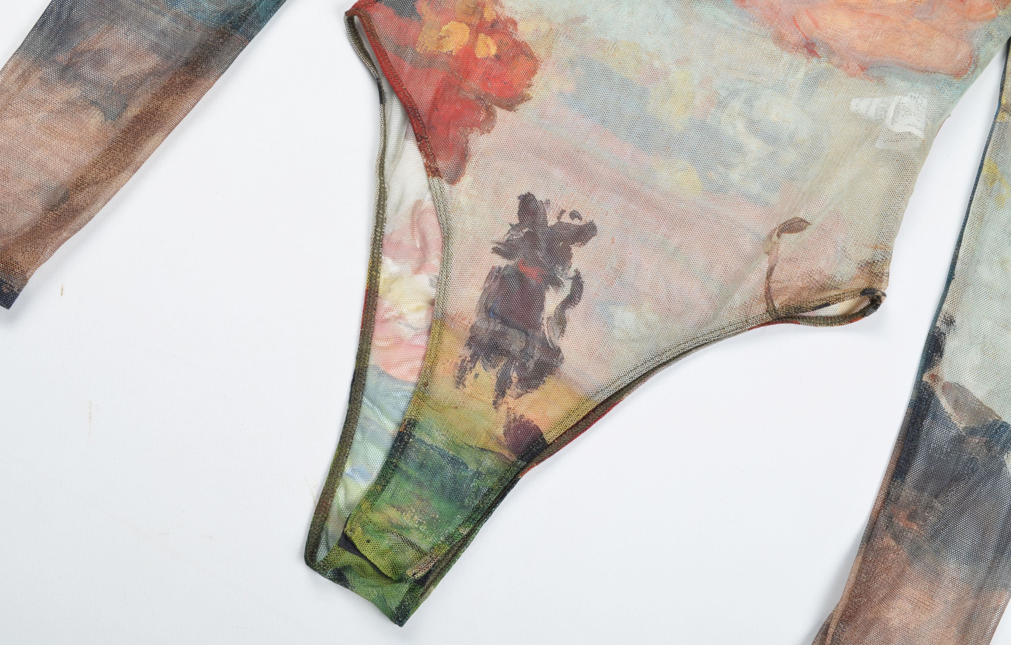 Zara Zara A Modern Olympia by Cezanne, Paul Mesh Art Bodysuit Size S / US 4 / IT 40 - 7 Thumbnail