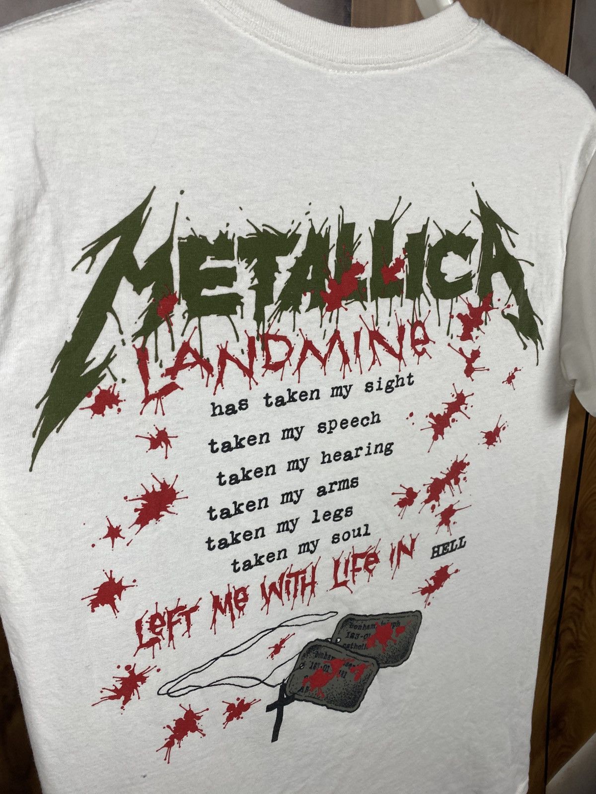 Metallica 💀Vintage T-Shirt Metallica 2017 Landmine Left Me With Life💀 Size US S / EU 44-46 / 1 - 4 Thumbnail