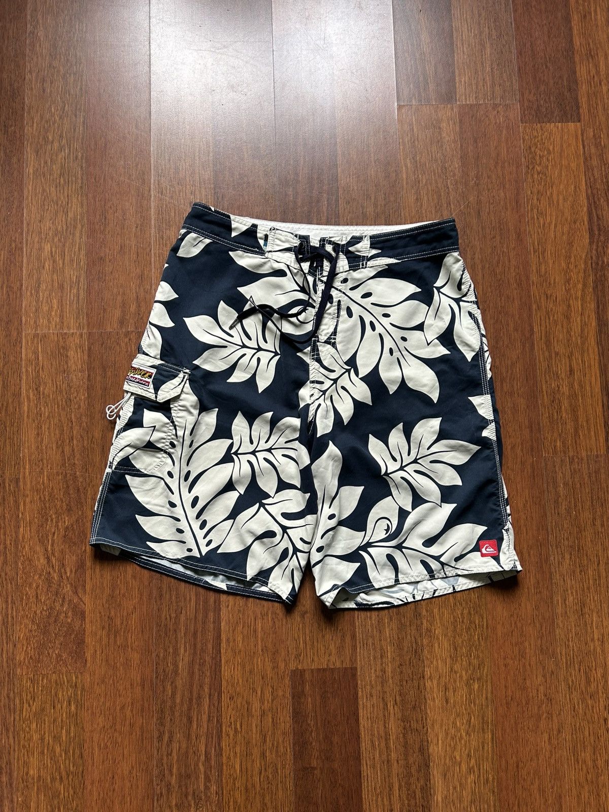 Quiksilver Vintage Quiksilver 90’s Overprinted Flowers Pattern Surf Y2K Size US 33 - 1 Thumbnail