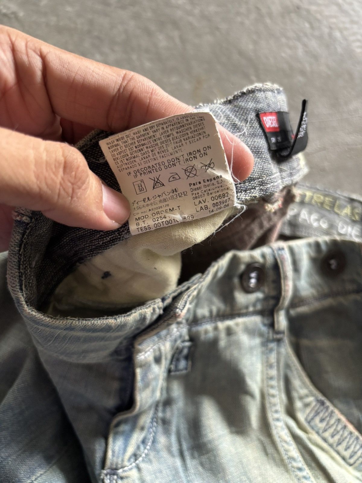Diesel RARE flared diesel rusty patchwork art panelled distressed Size 27" / US 4 / IT 40 - 10 Thumbnail
