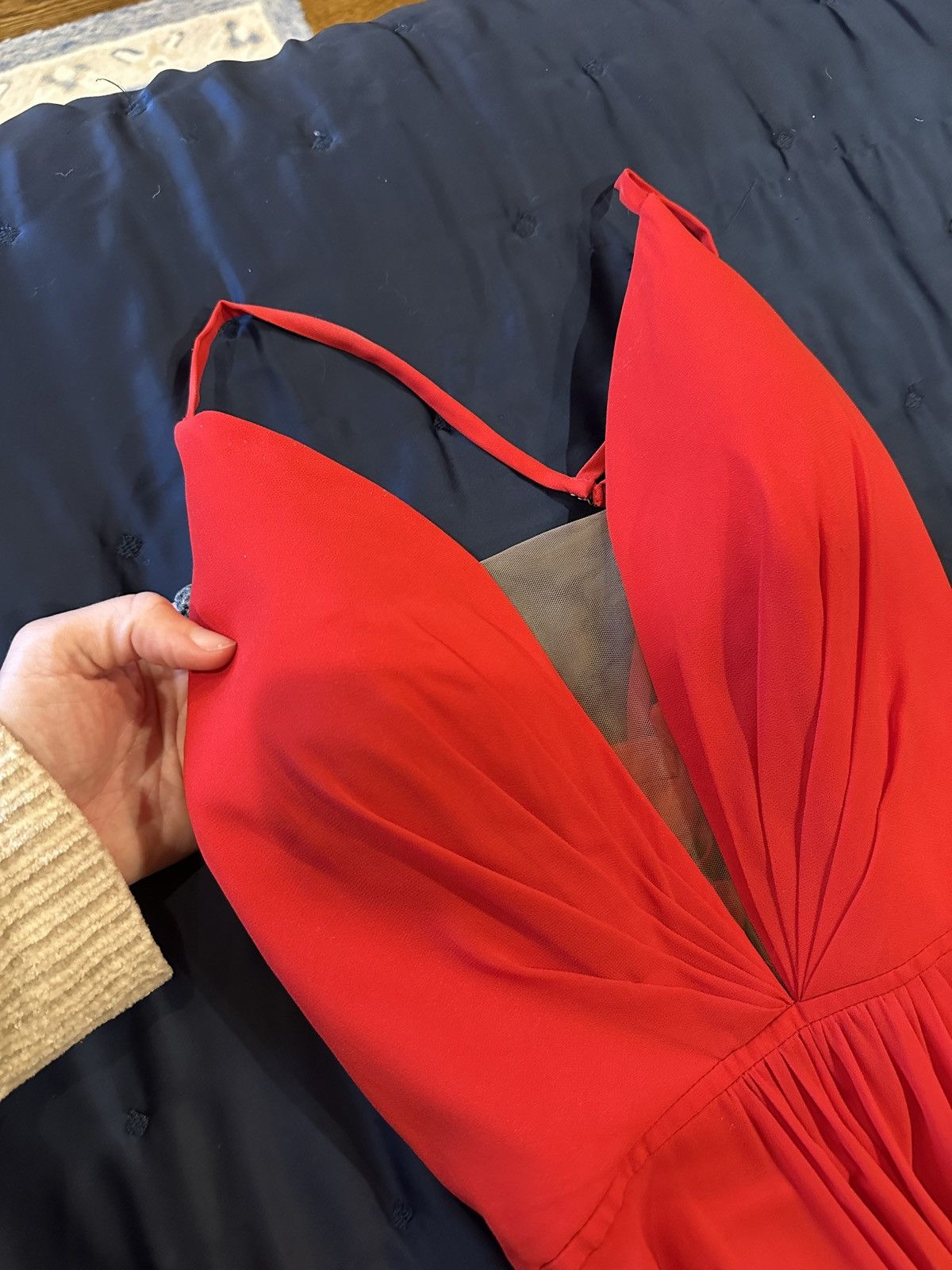 Other Red Slit Dress Size S / US 4 / IT 40 - 3 Thumbnail