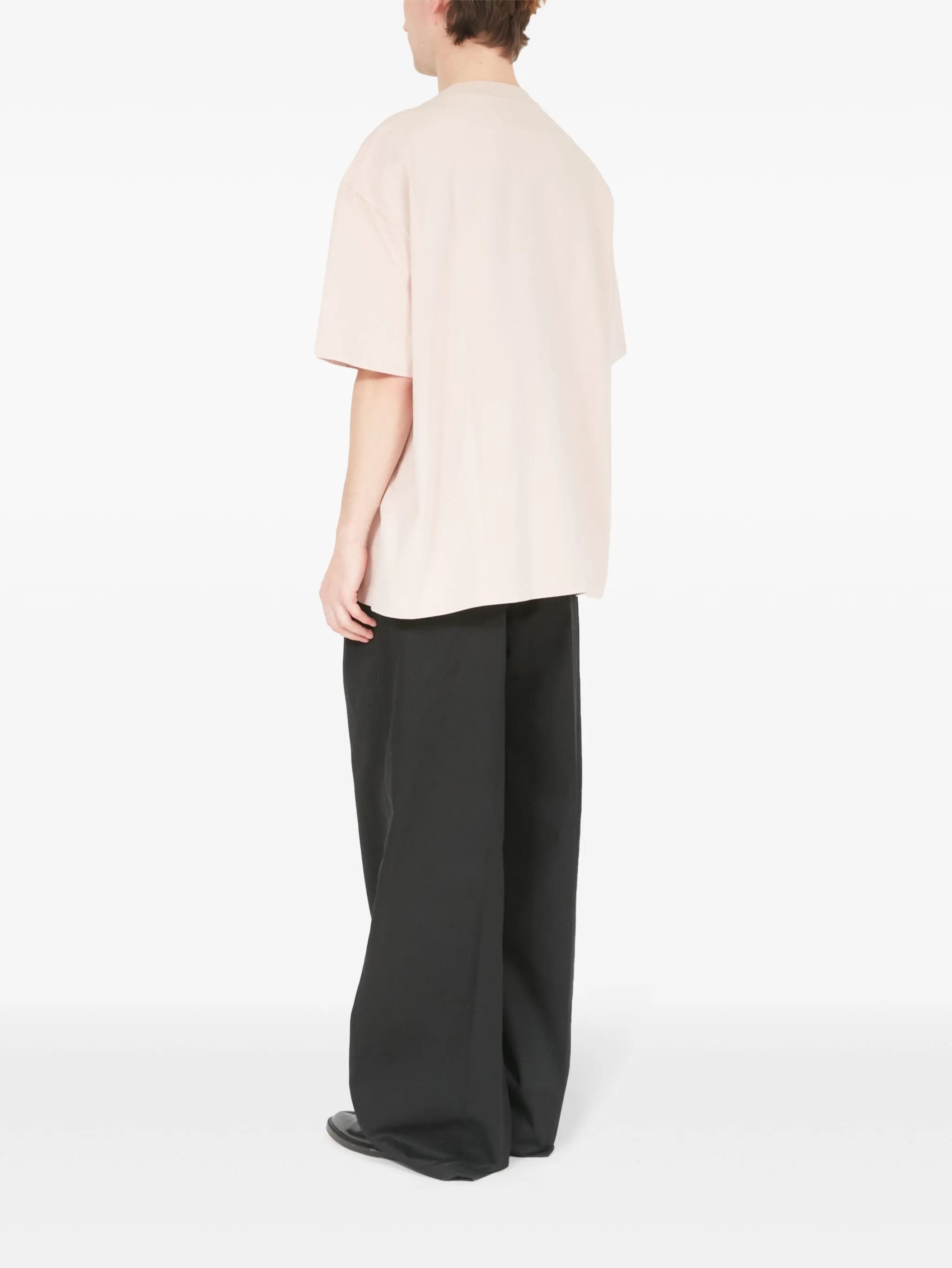 Maison Margiela o1w1db11225 Logo-embroidered Cotton T-Shirt in Light Pink Size US L / EU 52-54 / 3 - 5 Thumbnail