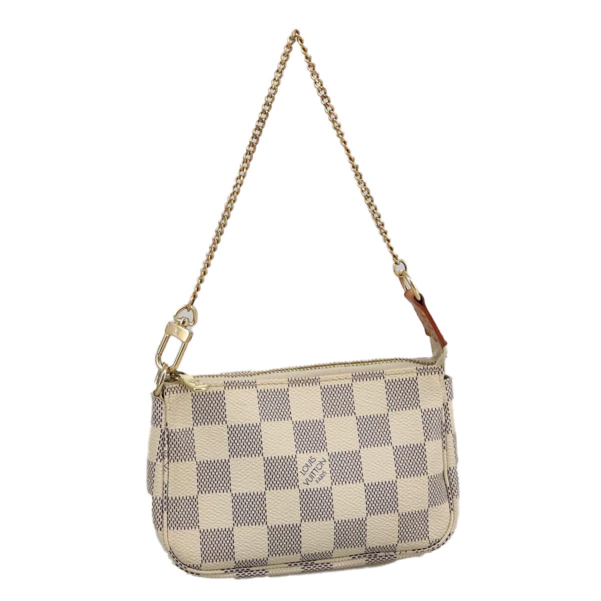 Louis Vuitton Mini Pochette Accessoires Beige Canvas Clutch Bag Size ONE SIZE - 1 Thumbnail