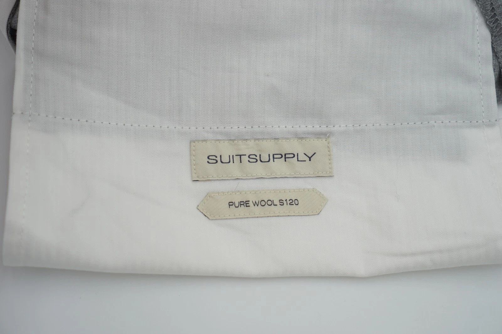 Suitsupply Men Suitsupply Pants Grey Wool S120 Soho Turn Up UK/US36 Size 36R - 4 Thumbnail