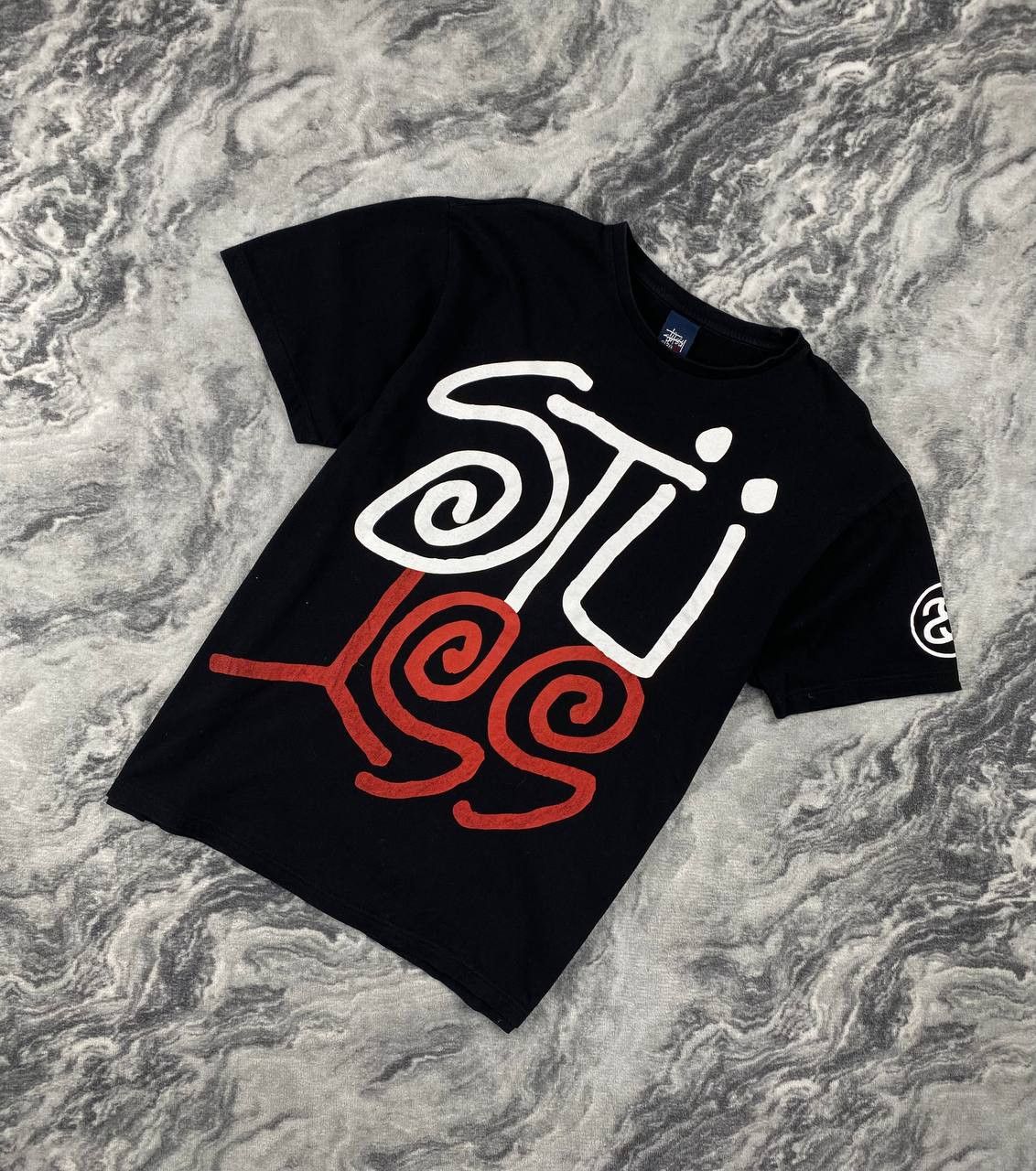 Stussy Stussy T-Shirt Big Logo Size L Black Made in Mexico | Grailed