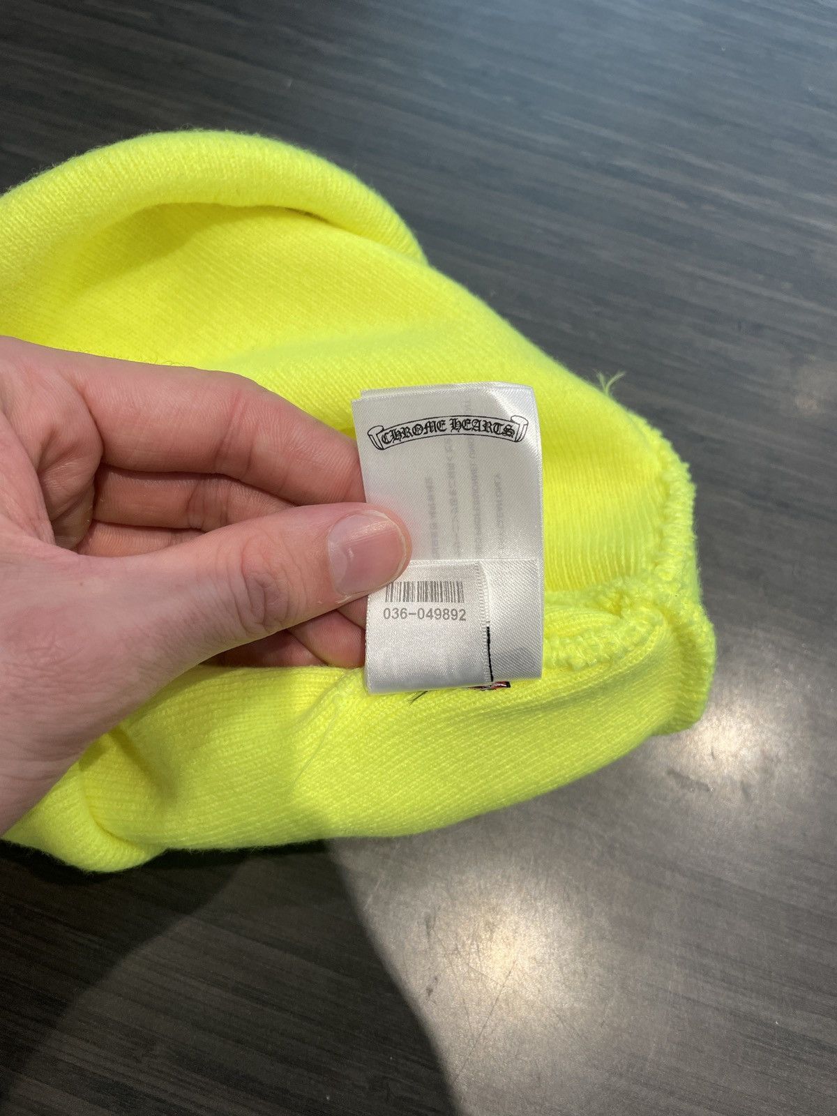 Chrome Hearts Chrome Hearts Beanie Lime Size ONE SIZE - 7 Thumbnail