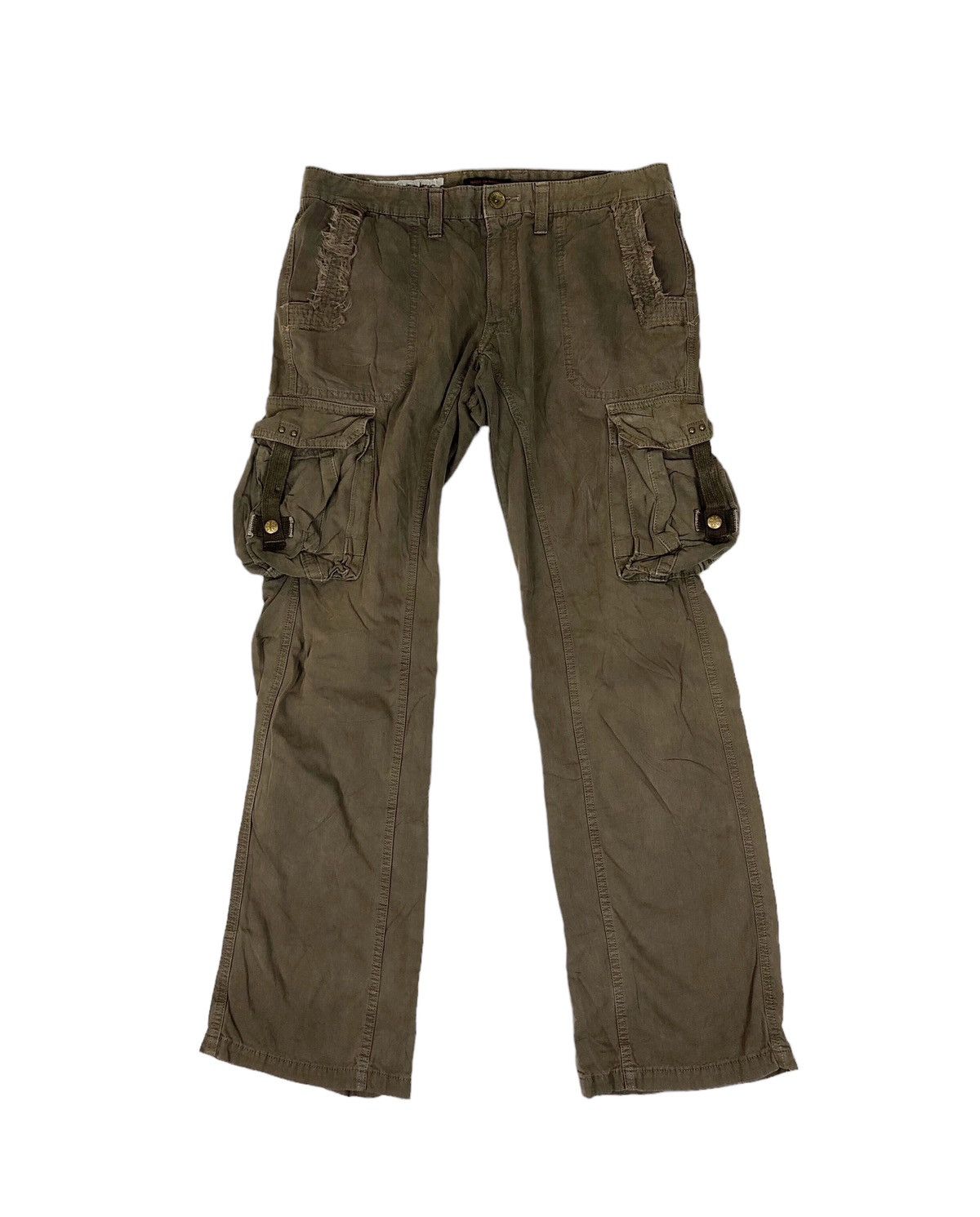 Japanese Brand Flare Surplus Bondage Cargo Pants Size US 34 / EU 50 - 1 Thumbnail