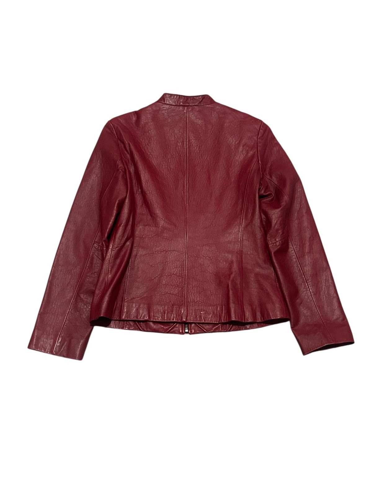 Mossimo Wine Red Mossimo Leather Jacket | Medium | Perfect Condition Size M / US 6-8 / IT 42-44 - 2 Thumbnail