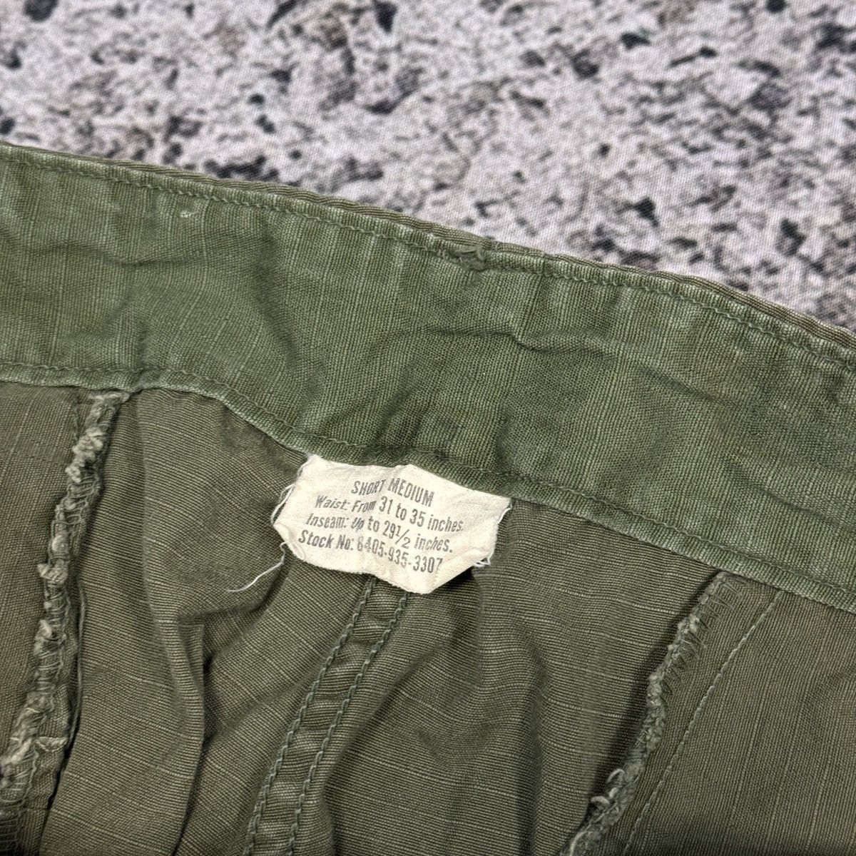 Vintage 80s Faded Green US Army Fatigue Cargo Pants Size US 33 - 4 Thumbnail