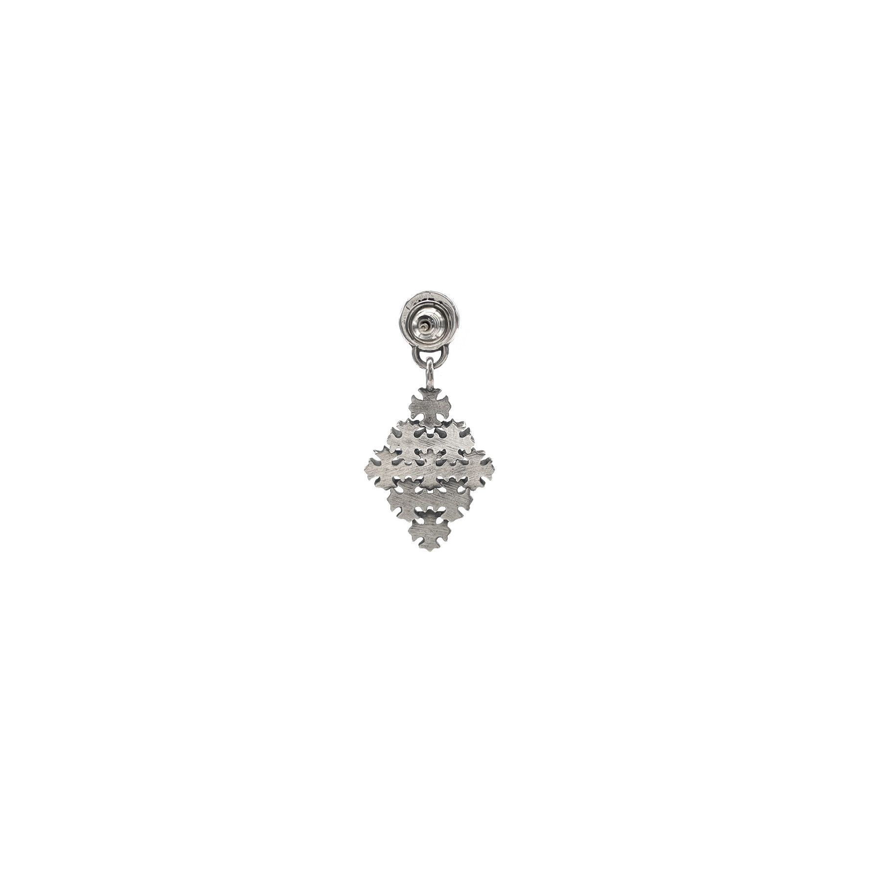 Chrome Hearts Chrome Hearts Silver Cross Dangle Earring Size ONE SIZE - 2 Thumbnail