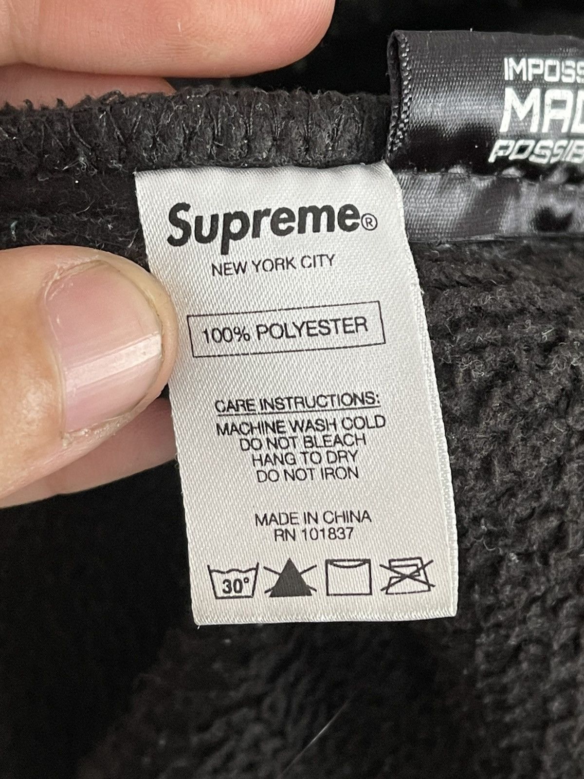 Supreme Supreme Polartec Fleece Hoodie Pullover Size US L / EU 52-54 / 3 - 13 Thumbnail