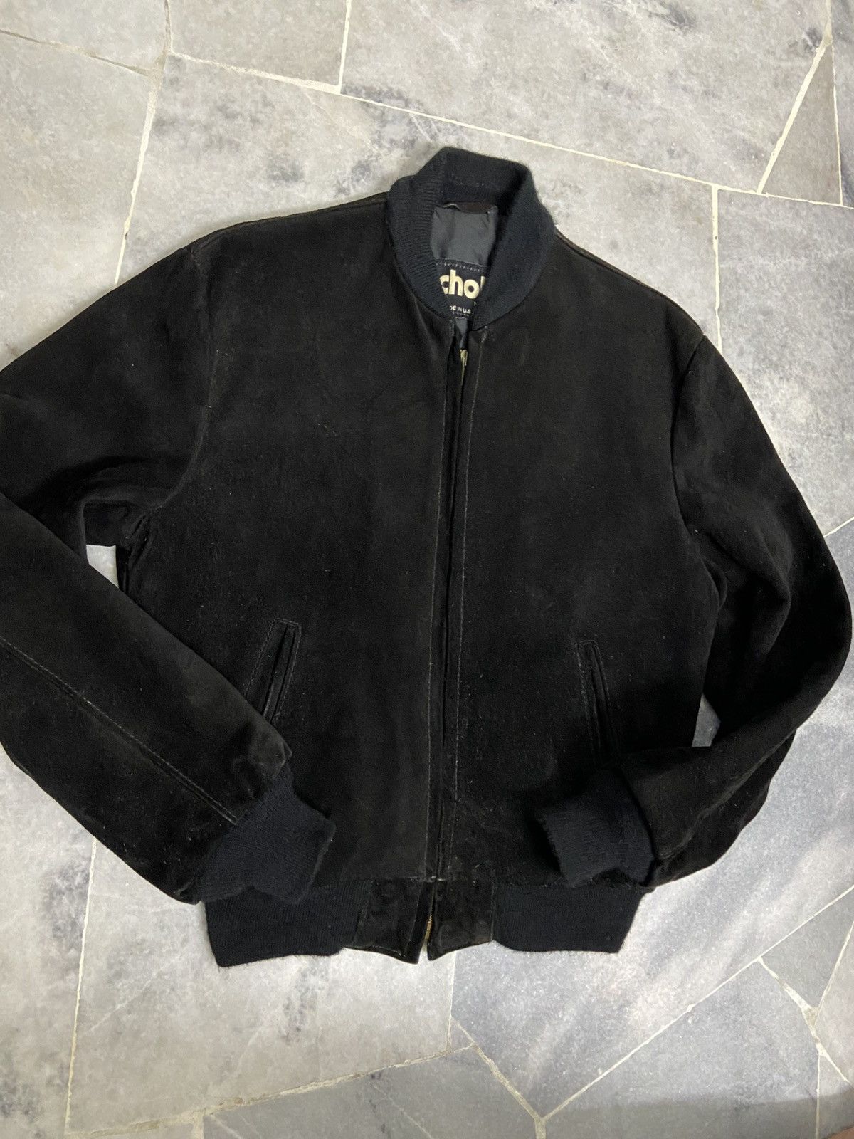 Schott Schott NYC Suede Leather Bomber Jacket Size US S / EU 44-46 / 1 - 5 Thumbnail
