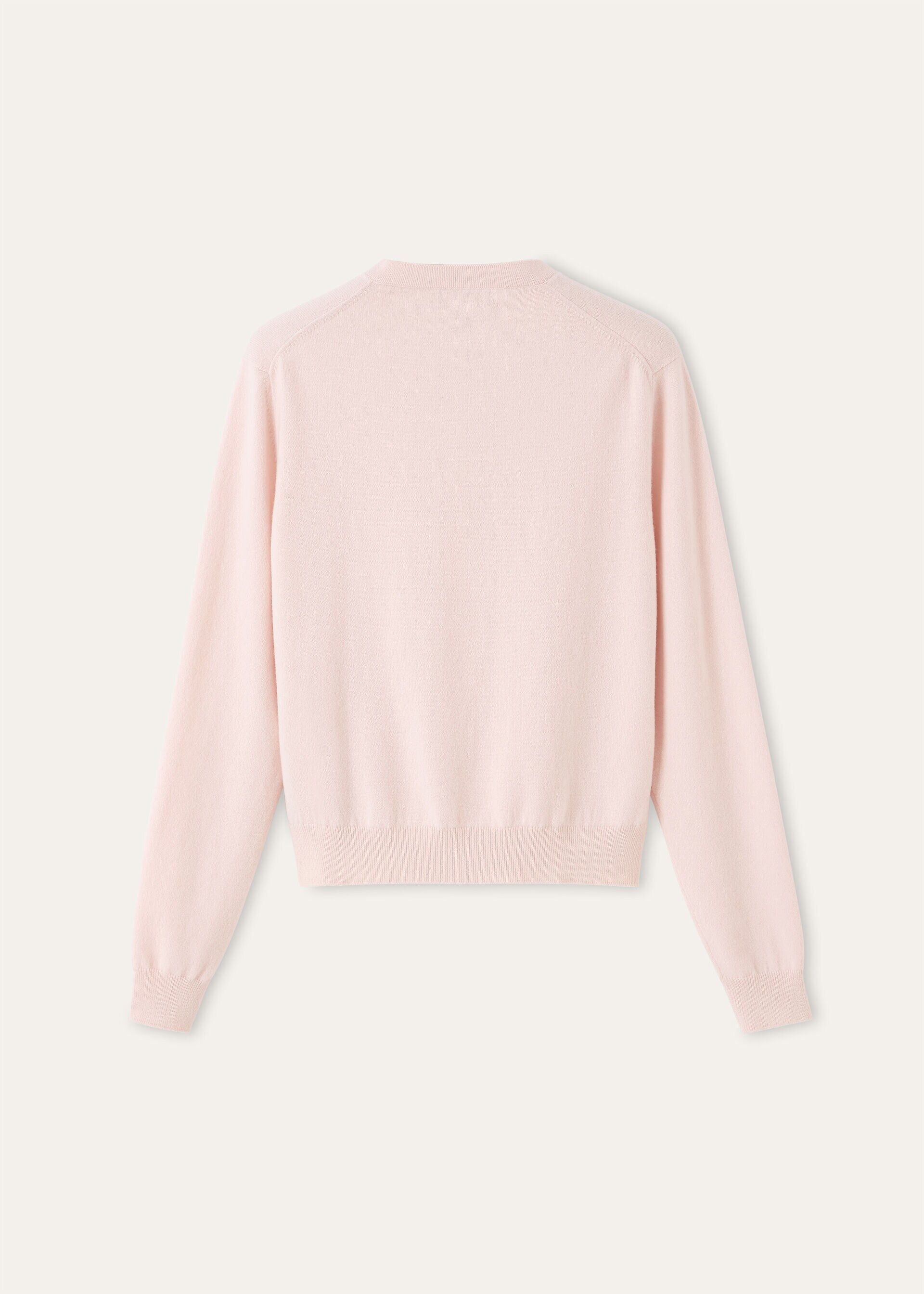 Loro Piana os11x0326 FAQ8645 Classic Cardigan in Pale Baby Rose Size M / US 6-8 / IT 42-44 - 6 Thumbnail