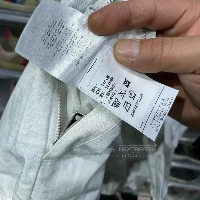 Valentino Valentino White Cotton Men's Hoodie . Size US L / EU 52-54 / 3 - 8 Thumbnail