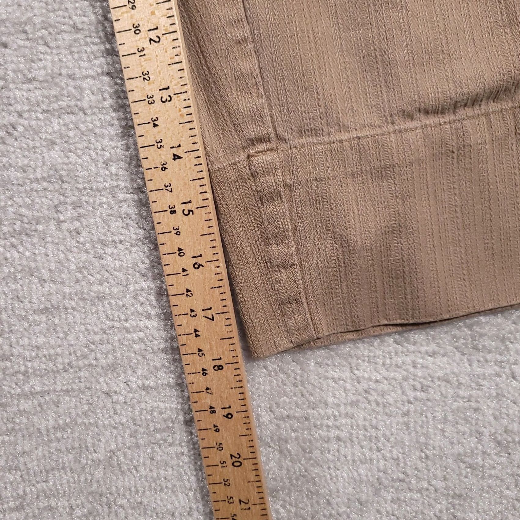 Vintage Relativity Womens Capri Pants Beige Cotton Cropped Trouser Size 6P Casual Size 28" / US 6 / IT 42 - 6 Thumbnail
