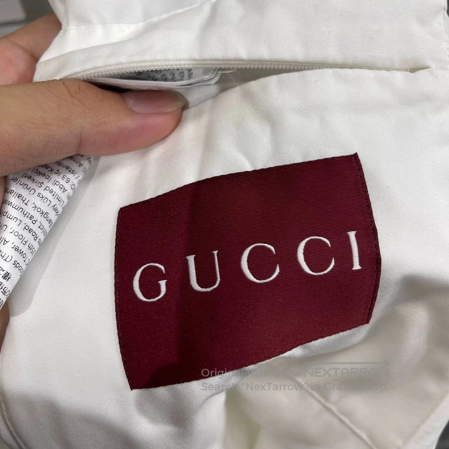 Gucci White Light Jacket with Green and Red Stripes. Size US S / EU 44-46 / 1 - 3 Thumbnail