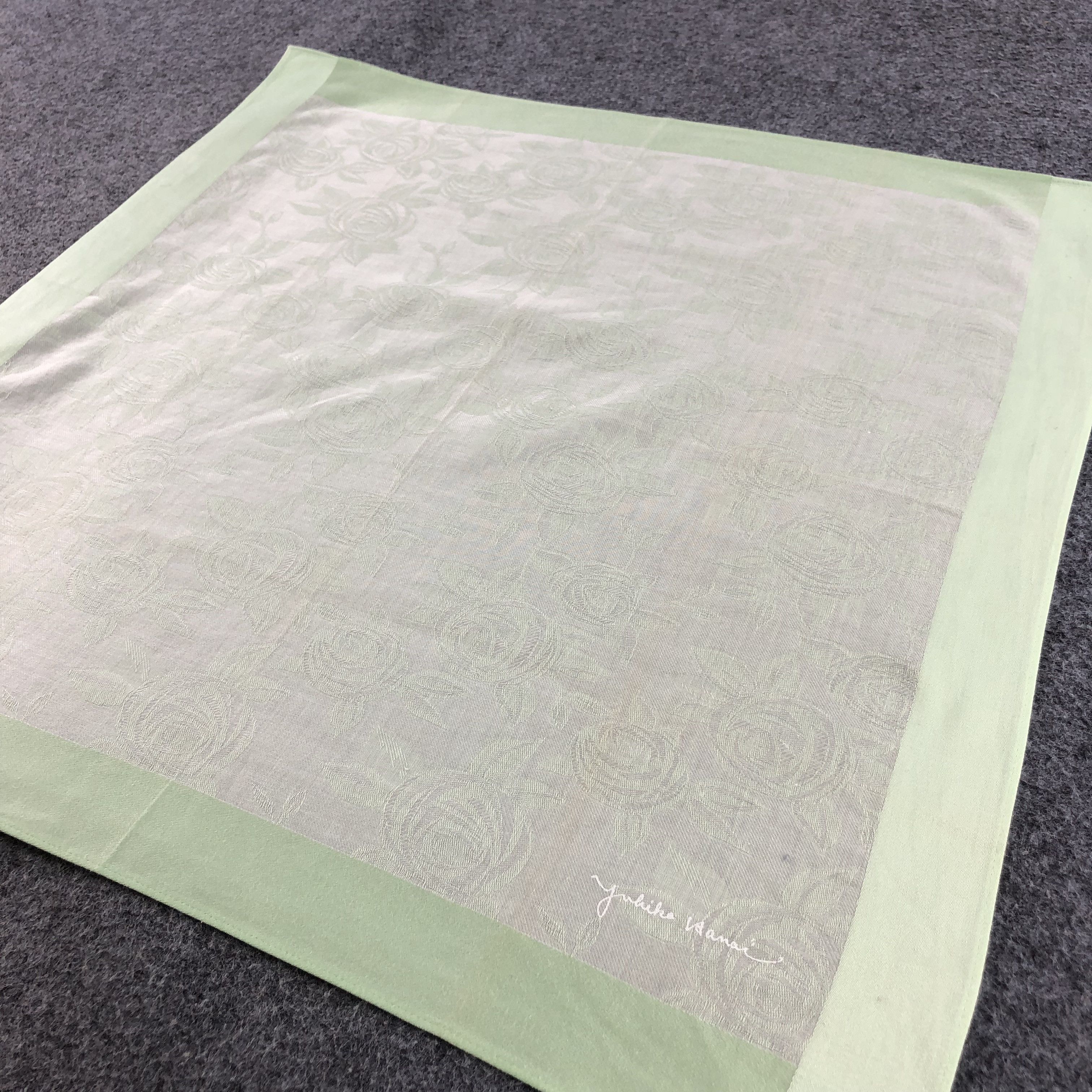 Japanese Brand Yukiko Hanai Handkerchief Neckerchief Bandana H1382 Size ONE SIZE - 4 Thumbnail