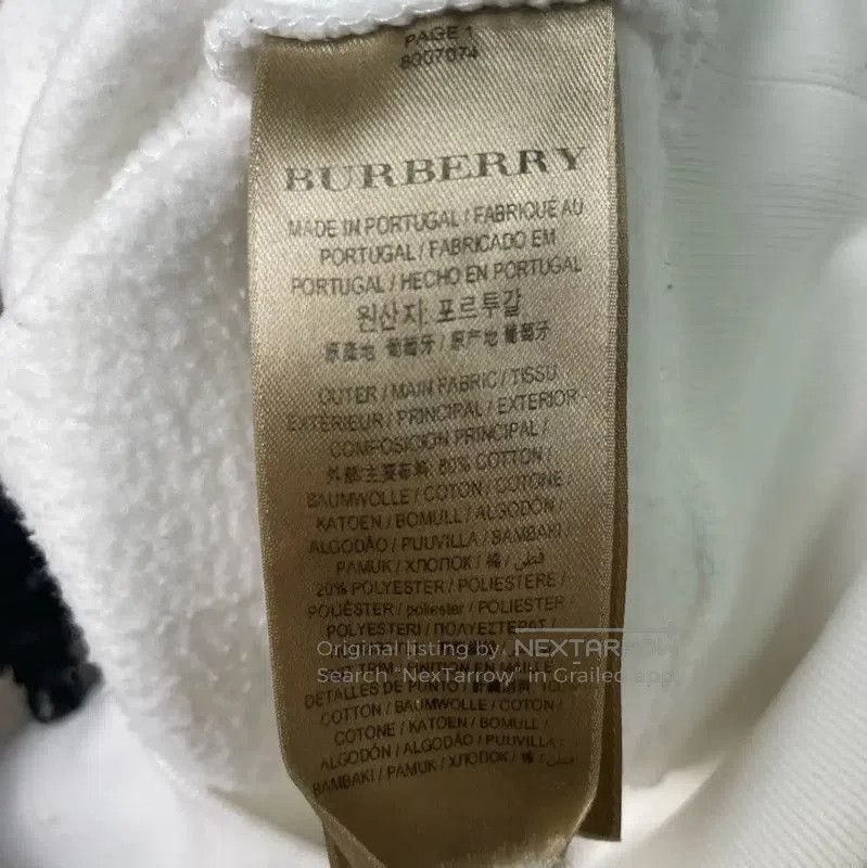 Burberry Burberry Women's White Cotton Sweatshirt. Size XS / US 0-2 / IT 36-38 - 4 Thumbnail