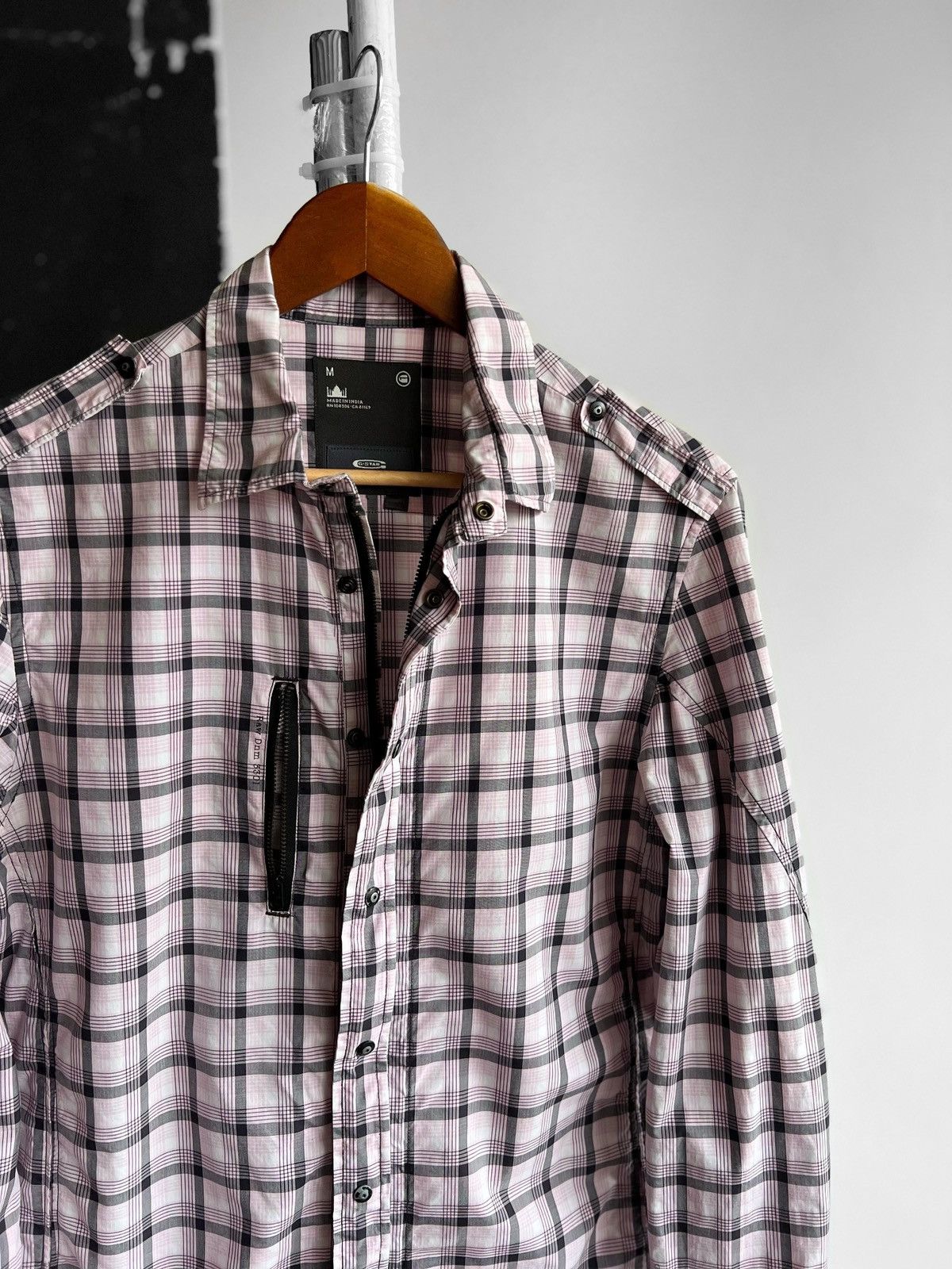 G-Star G-Star Raw Houston Prep Long Sleeve Shirt Zip Snap Closure Size M / US 6-8 / IT 42-44 - 2 Thumbnail