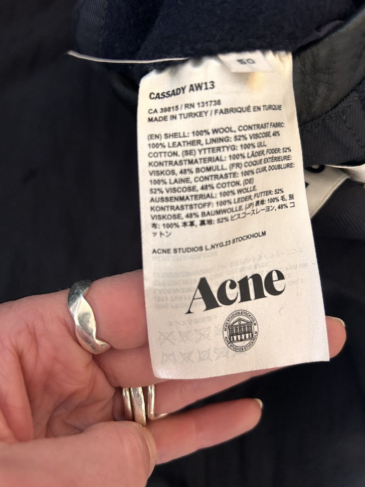 Acne Studios Acne Studio Cassady Wool/leather jacket Size US M / EU 48-50 / 2 - 6 Thumbnail