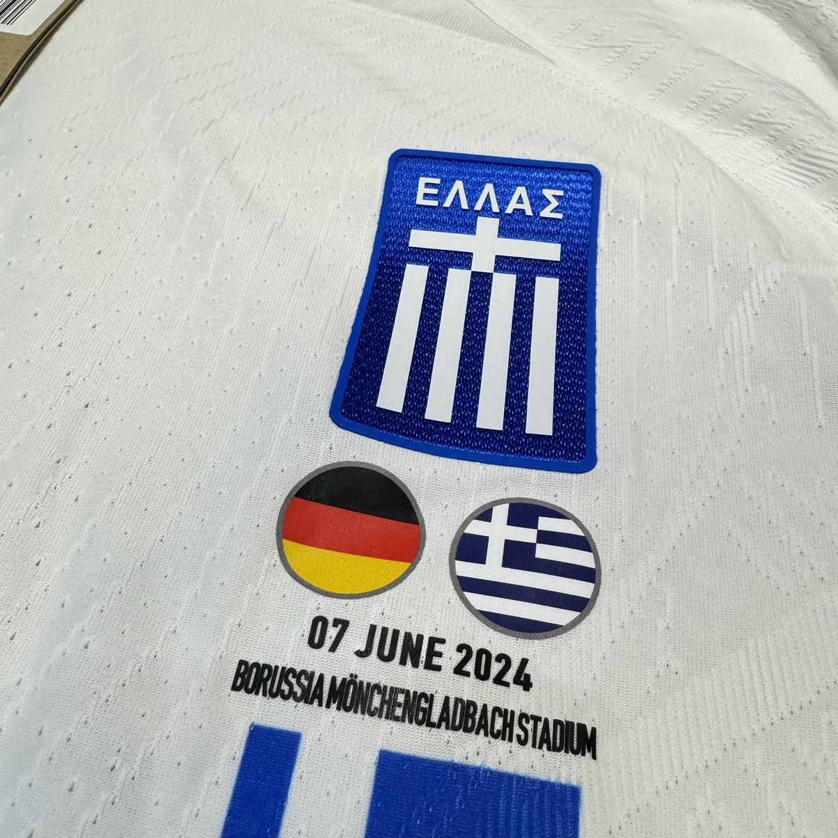 Nike Greece 24/25 player issue home shirt #11 Bakasetas (Bnwt) Size US XL / EU 56 / 4 - 4 Thumbnail