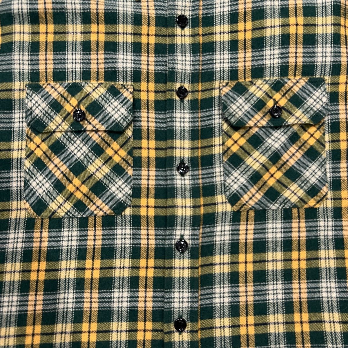 Celine CELINE × Hedi Slimane 2022FW Yellow Plaid Flannel Shirt Size US XXS / EU 40 - 3 Thumbnail