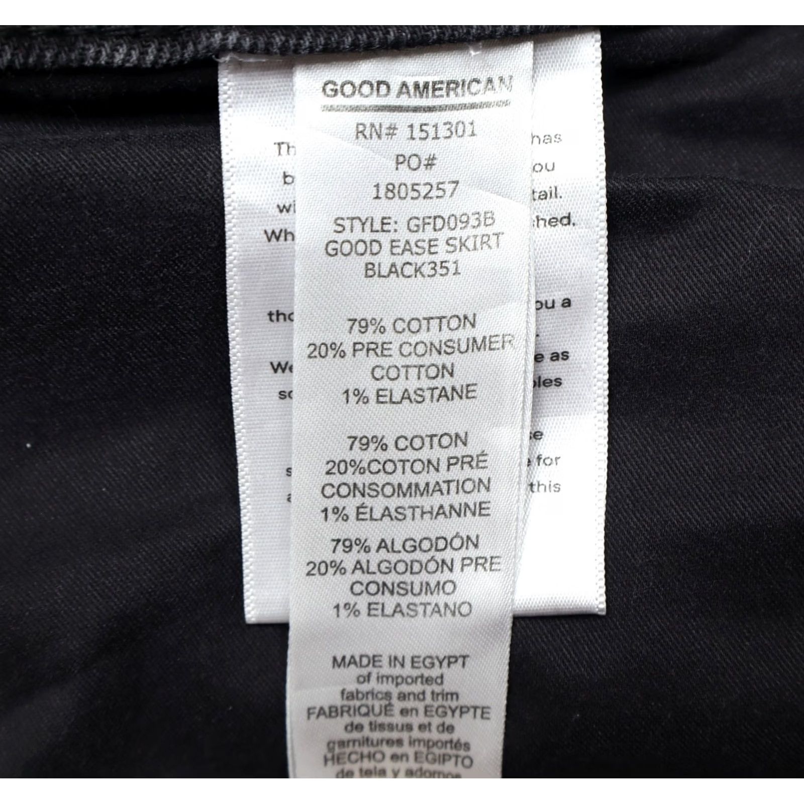 Good American Good American Skirt Female Regular Midi A-Line High Rise Black Sz 16 Denim Cotton Slit Pockets NEW Stored Tags Size 38" / US 16 / IT 52 - 7 Thumbnail