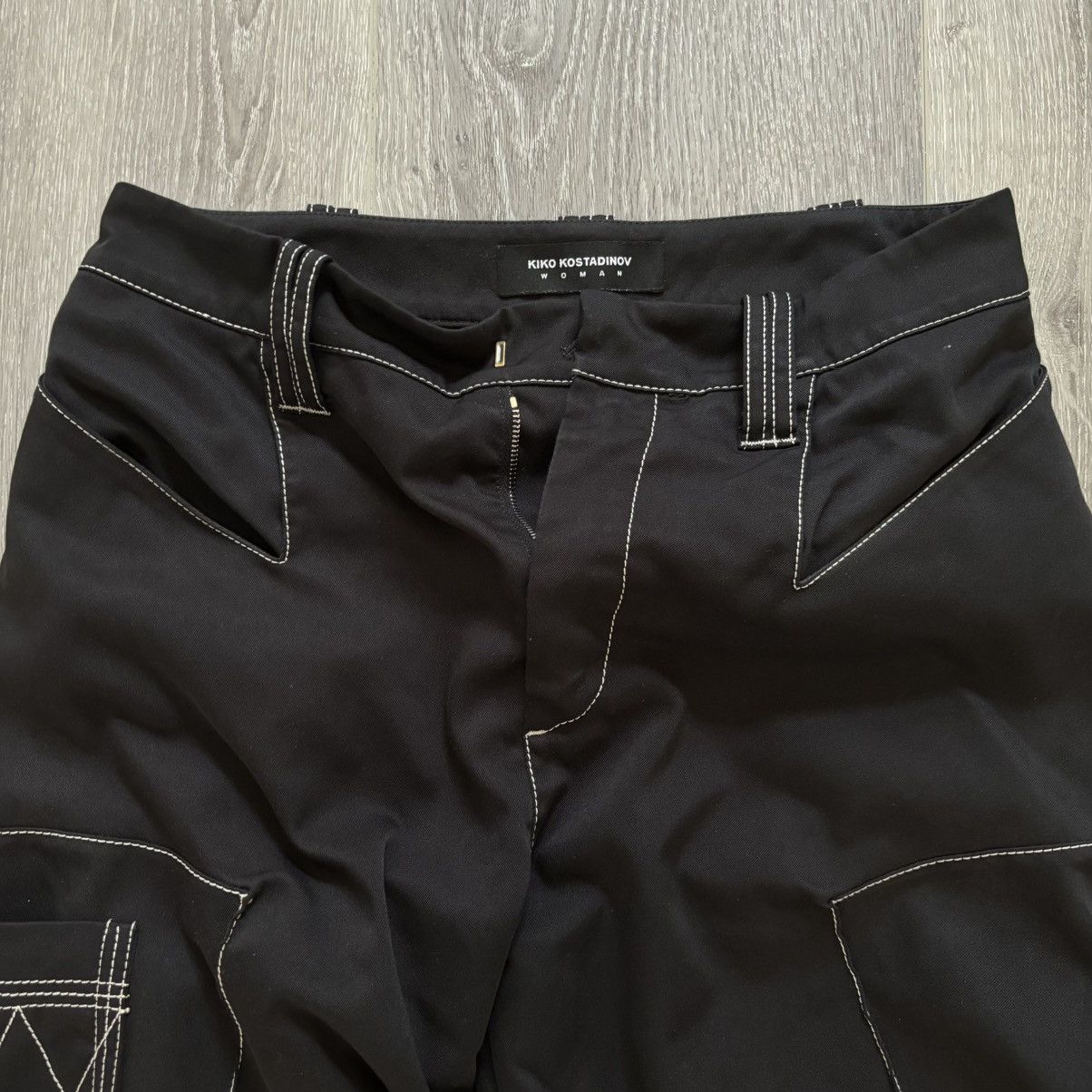 Kiko Kostadinov Kiko Kostadinov SS23 Black Angled Trousers Size US 28 / EU 44 - 3 Thumbnail