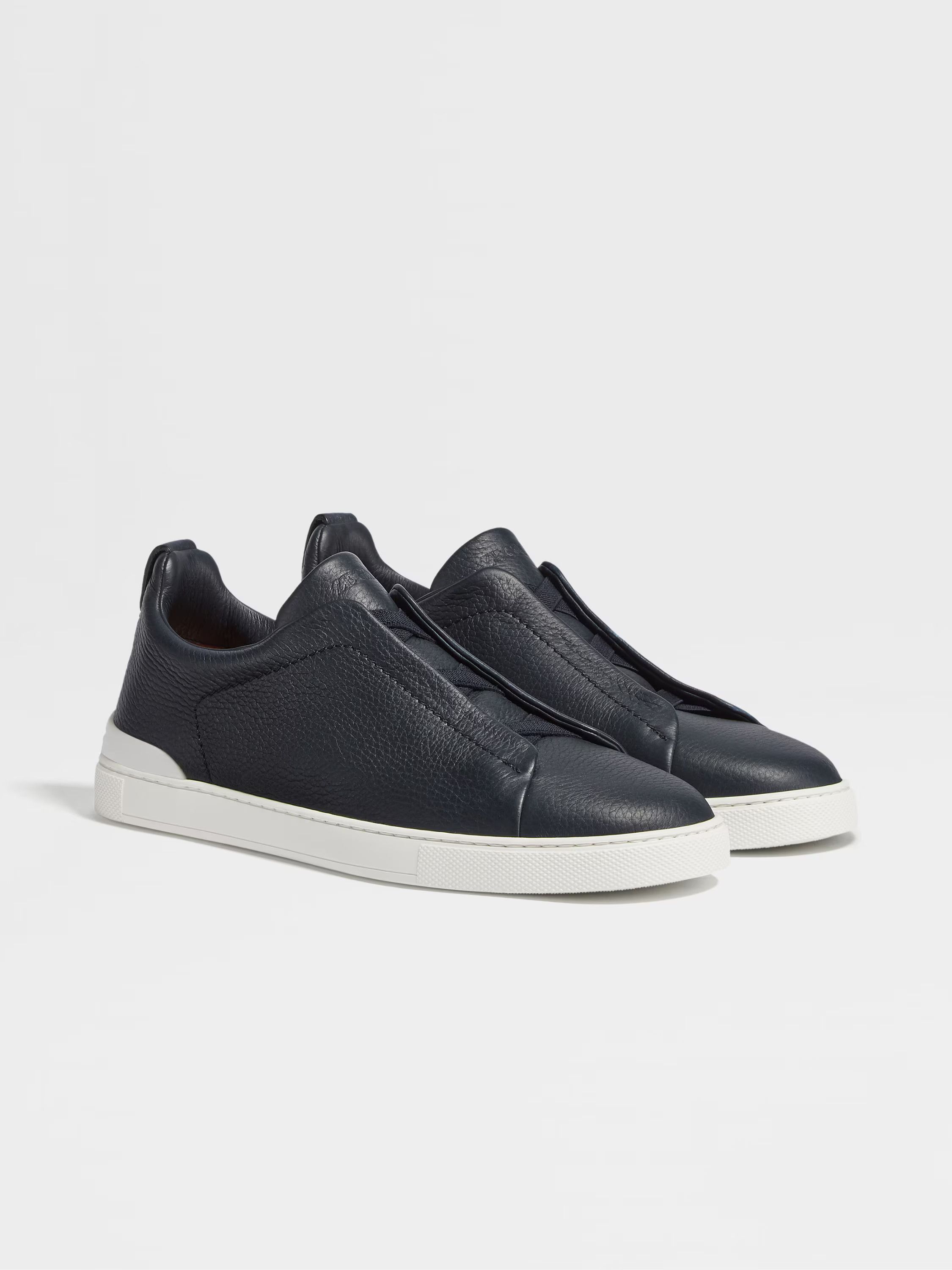 Ermenegildo Zegna o1s1rm0325 RLHCVO Triple Stitch™ Pelle di Cervo Sneakers Size US 7 / EU 40 - 5 Thumbnail